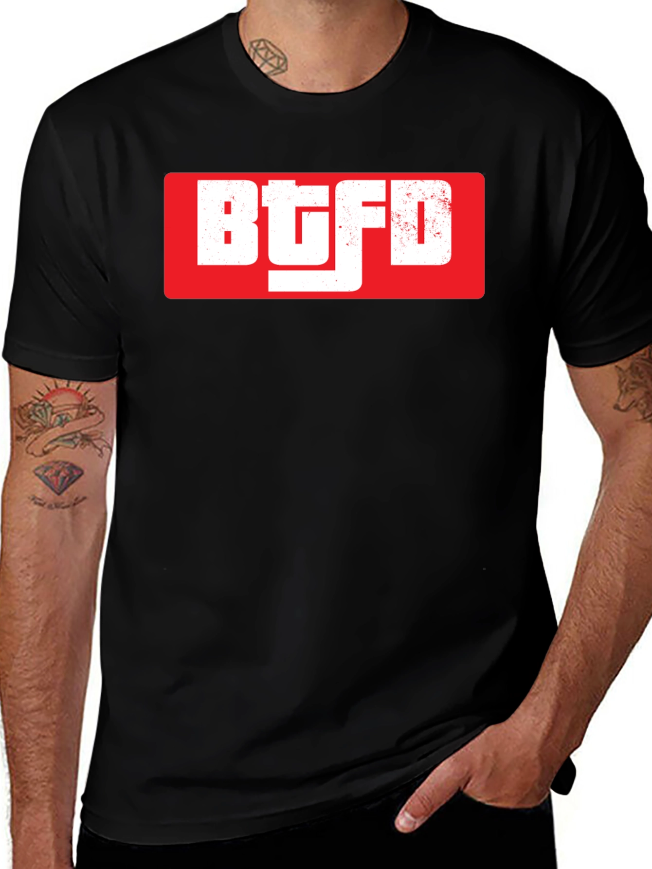 BTGFD Graphic Tee - Black Crewneck T-Shirt