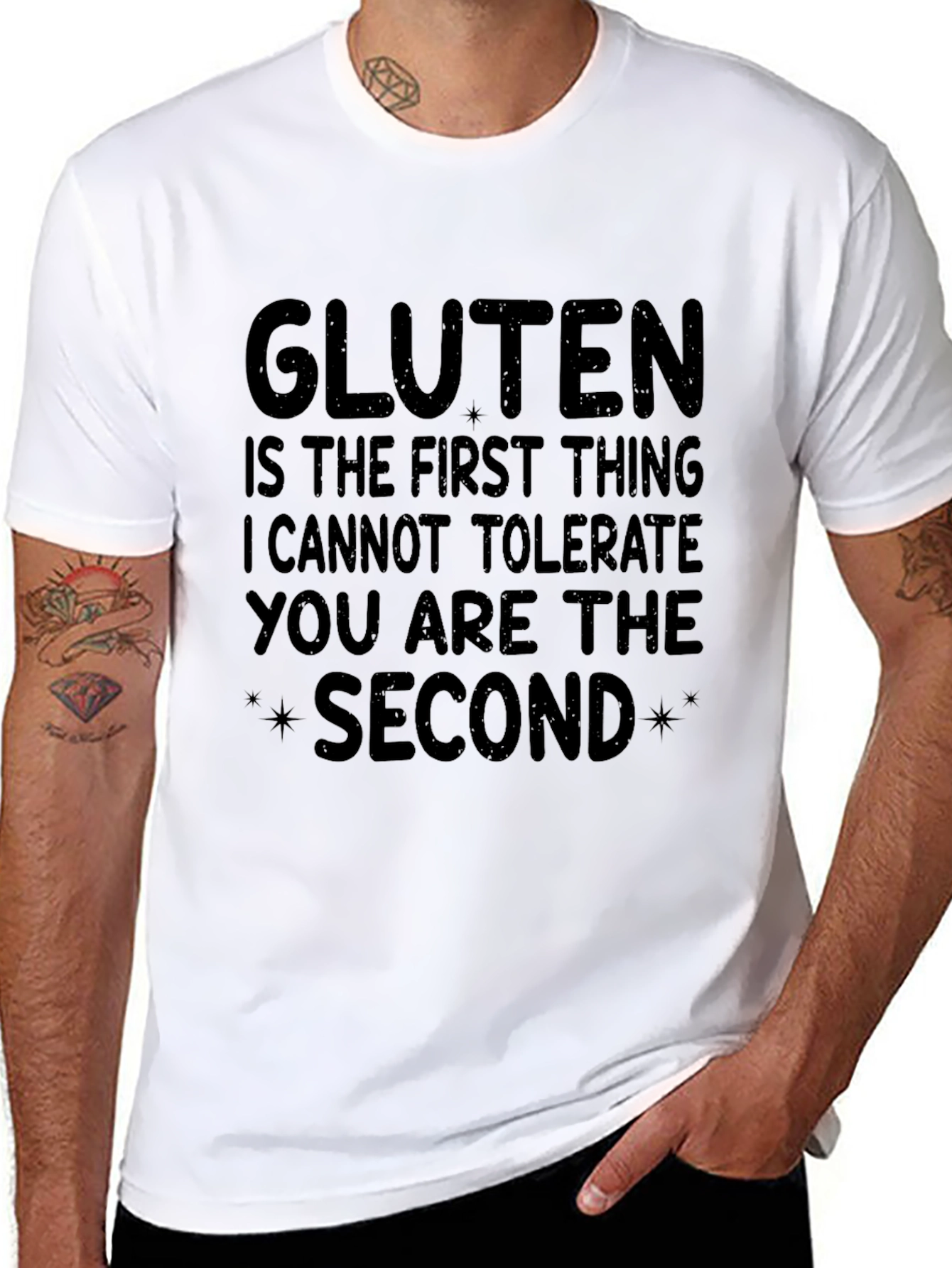 Funny Gluten Intolerance Graphic T-Shirt
