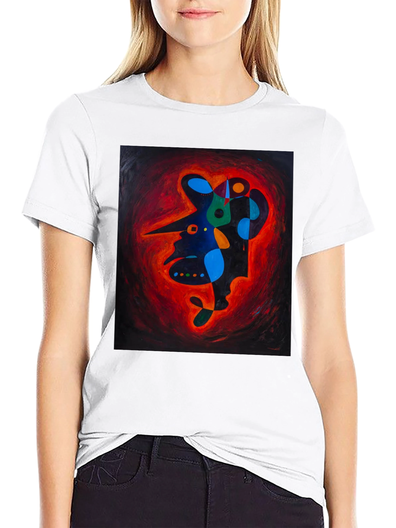 Abstract Art Print Tee - Unique Graphic T-Shirt