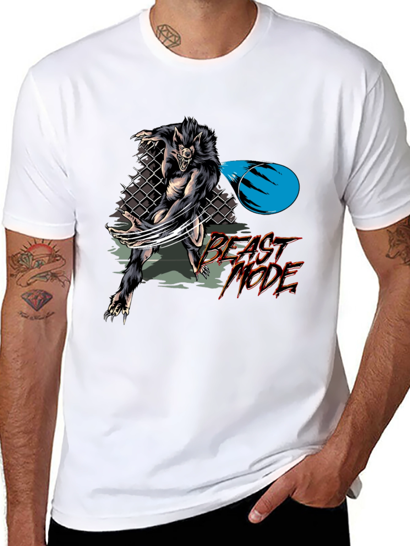 Beast Mode Graphic Tee - Mens Black T-Shirt