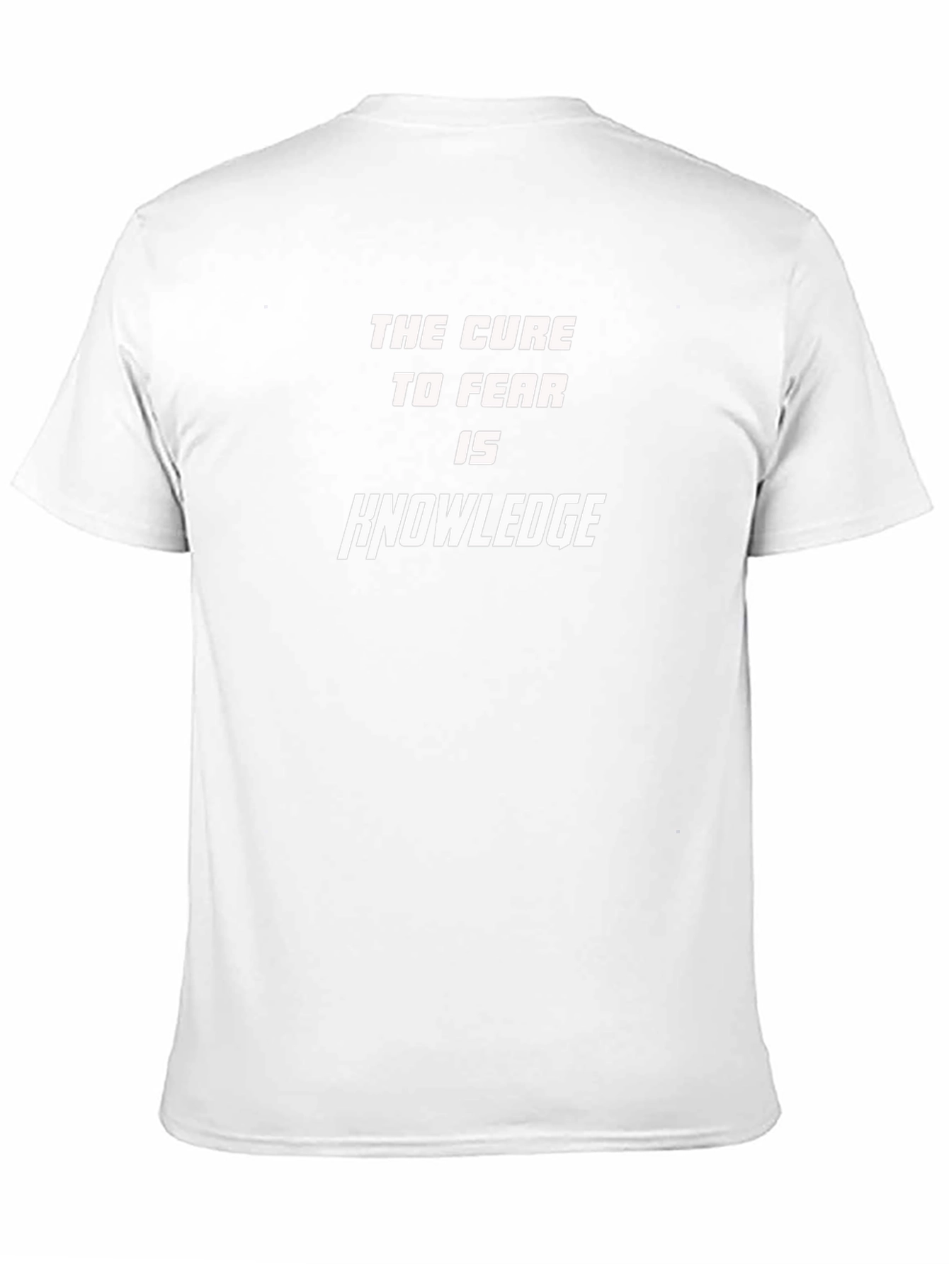 Knowledge Cure Fear T-Shirt - Black