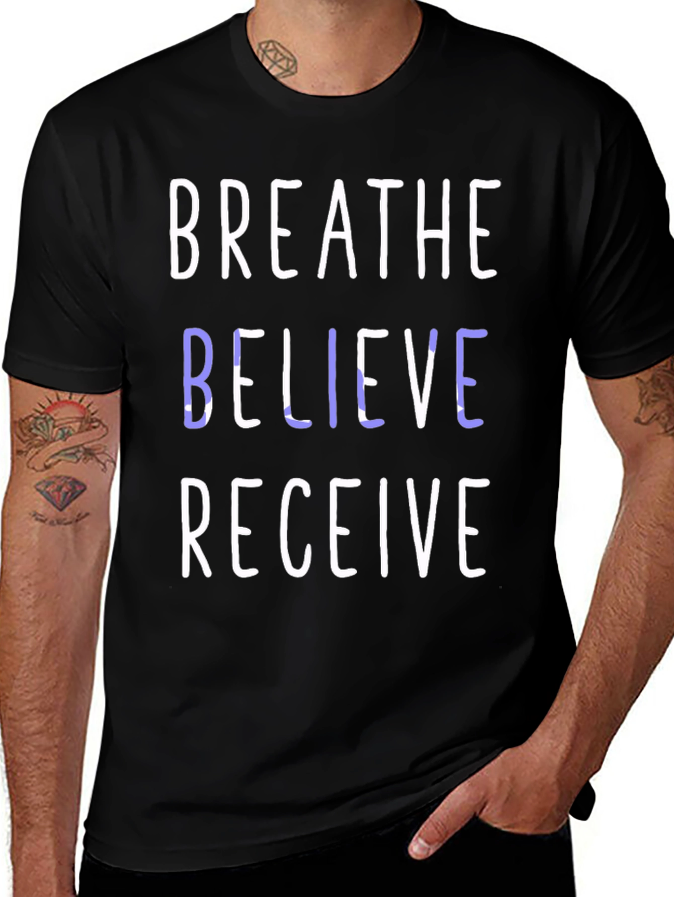 Breathe Believe Receive Graphic Tee