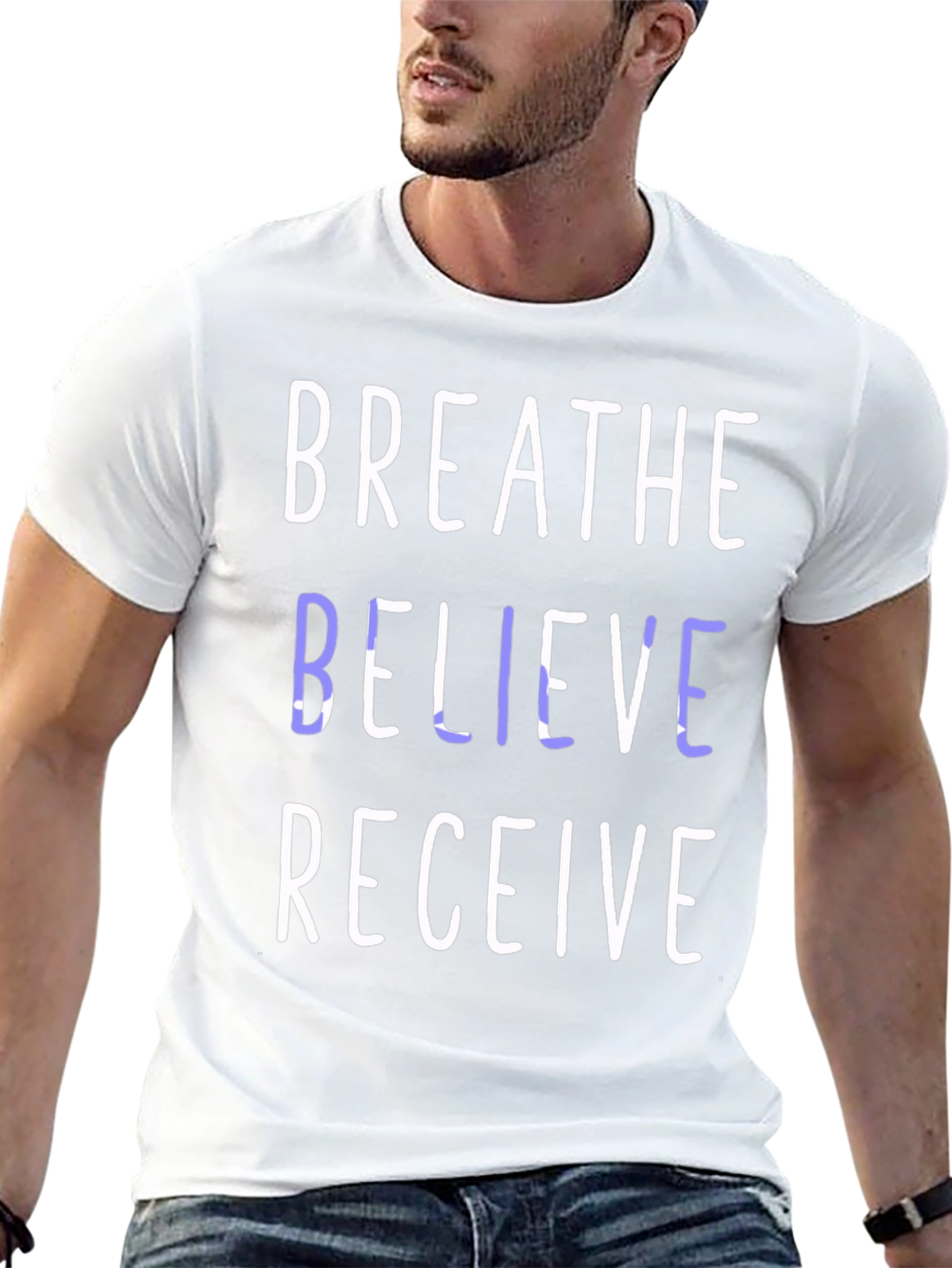 Breathe Believe Receive Graphic Tee