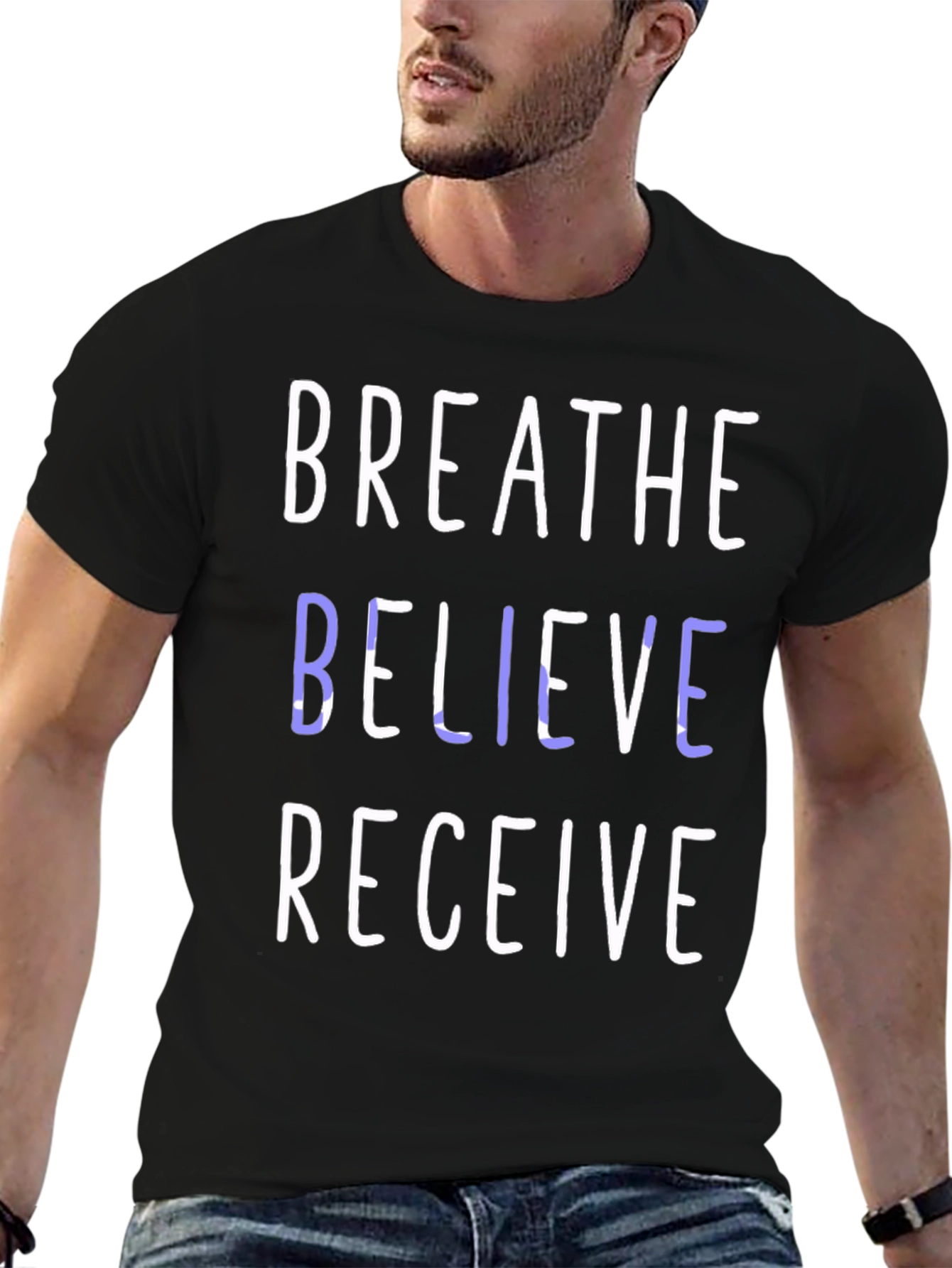 Breathe Believe Receive Graphic Tee