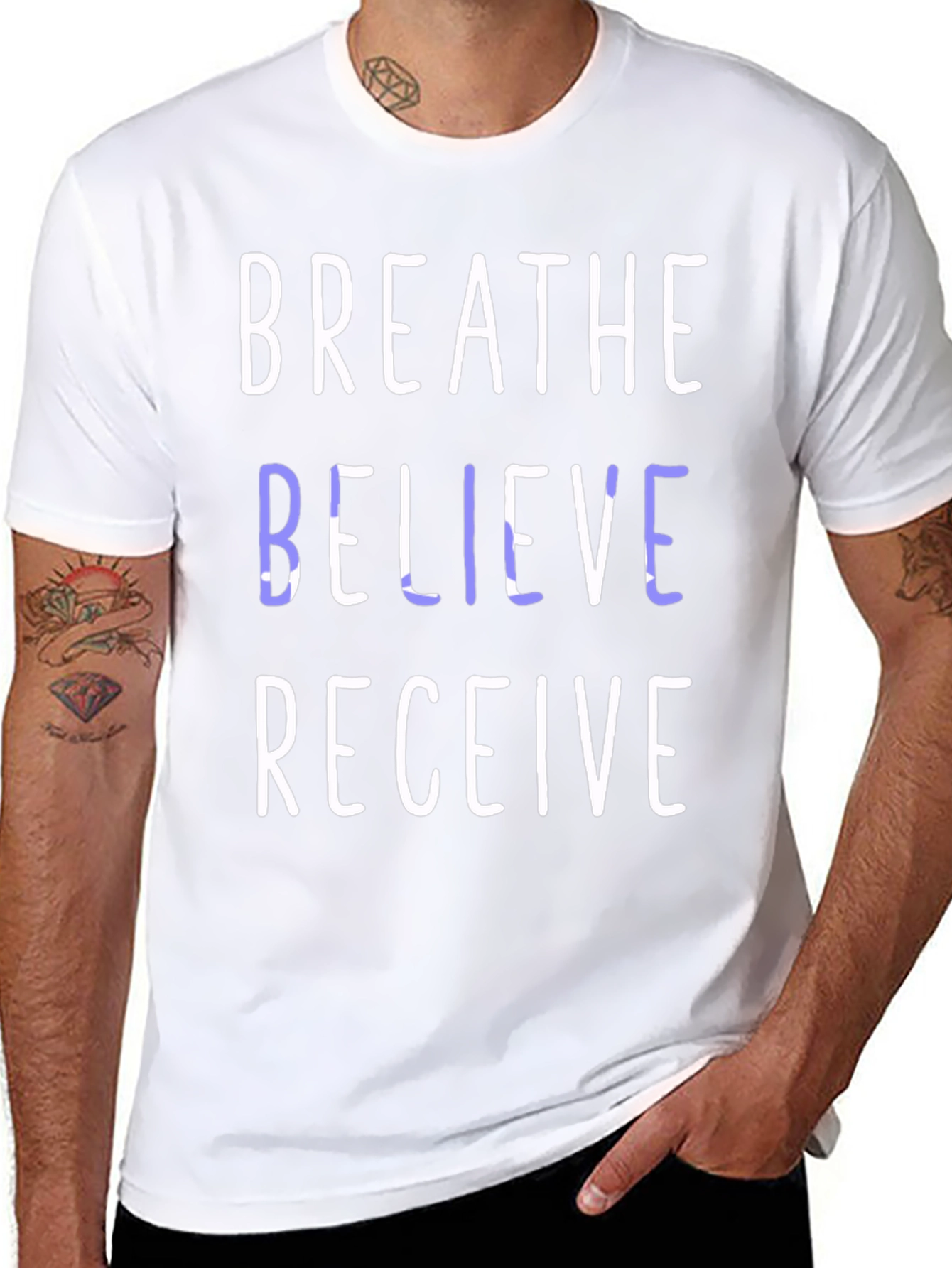 Breathe Believe Receive Graphic Tee
