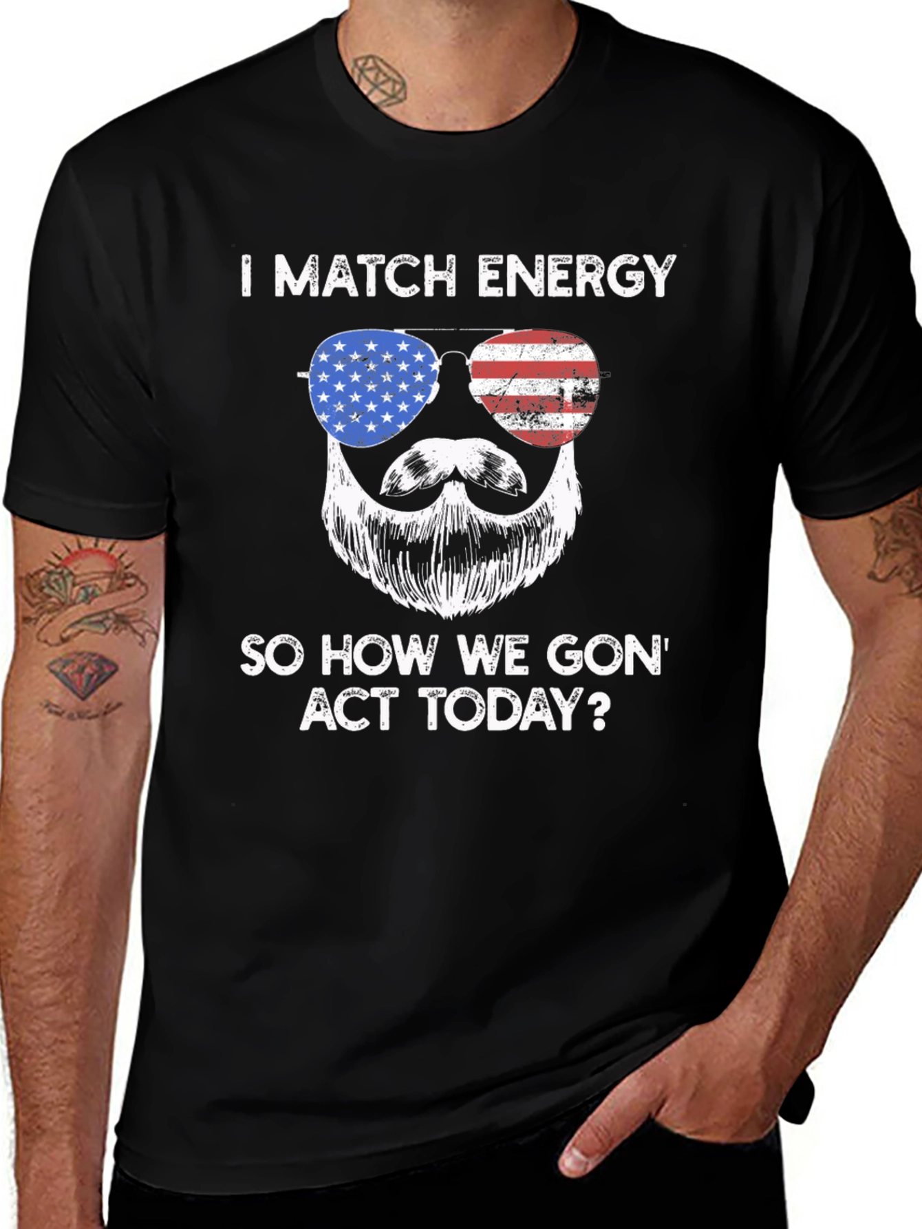 I Match Energy Mens Graphic T-Shirt