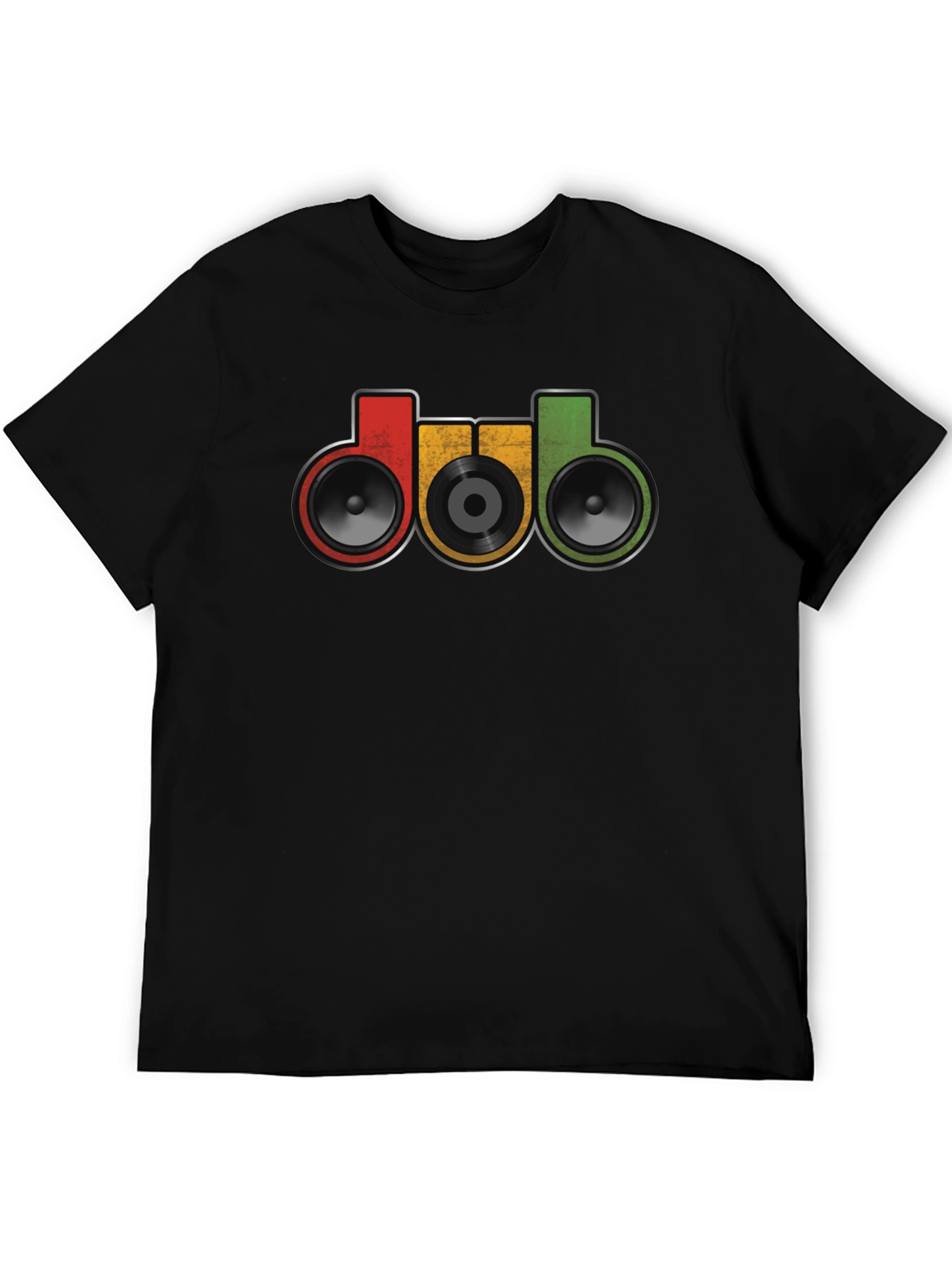 DUB Music Style T-Shirt - Retro Speakers Graphic Tee
