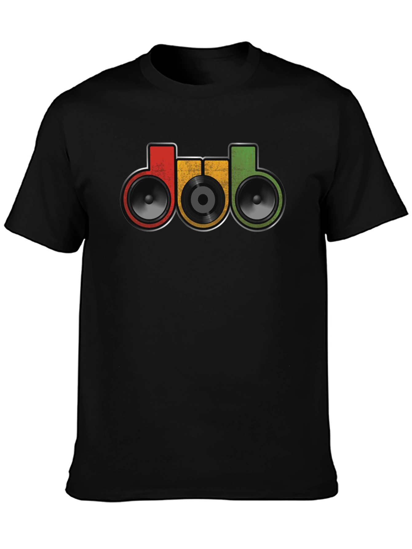 DUB Music Style T-Shirt - Retro Speakers Graphic Tee