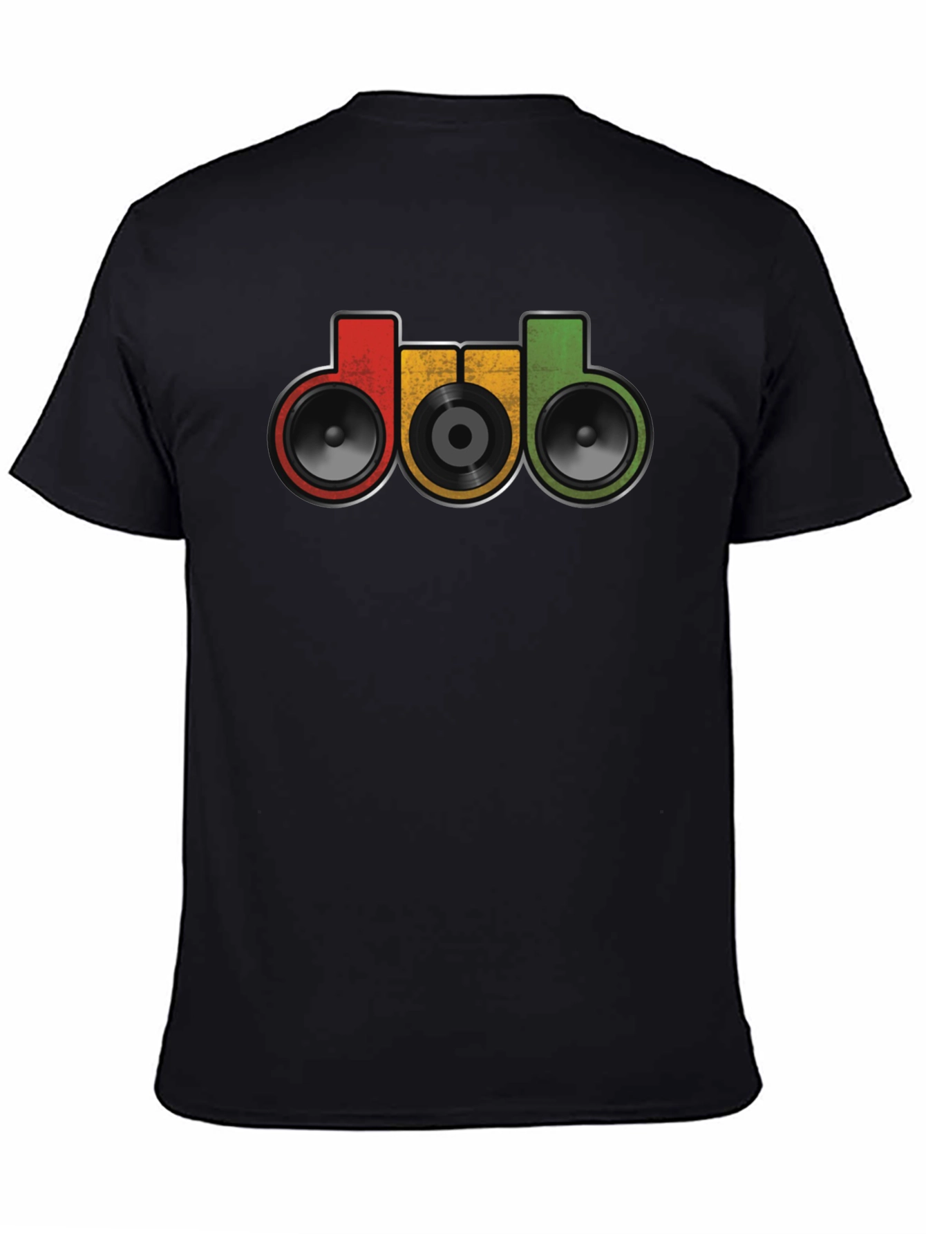DUB Music Style T-Shirt - Retro Speakers Graphic Tee
