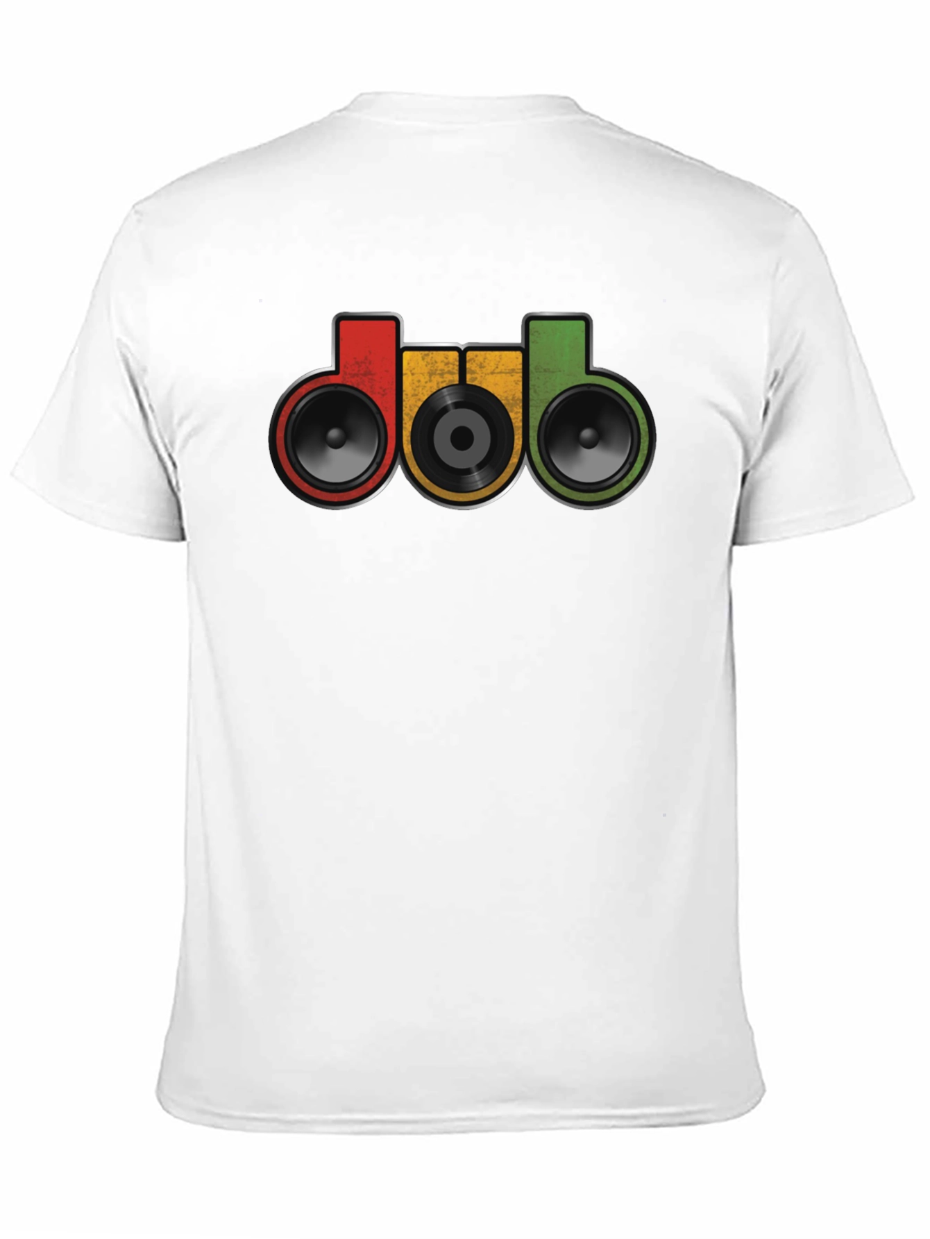 DUB Music Style T-Shirt - Retro Speakers Graphic Tee
