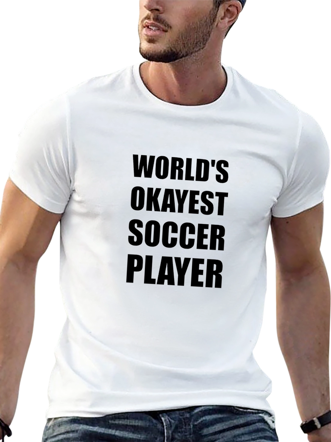 Worlds Okayest Soccer Player Graphic Tee