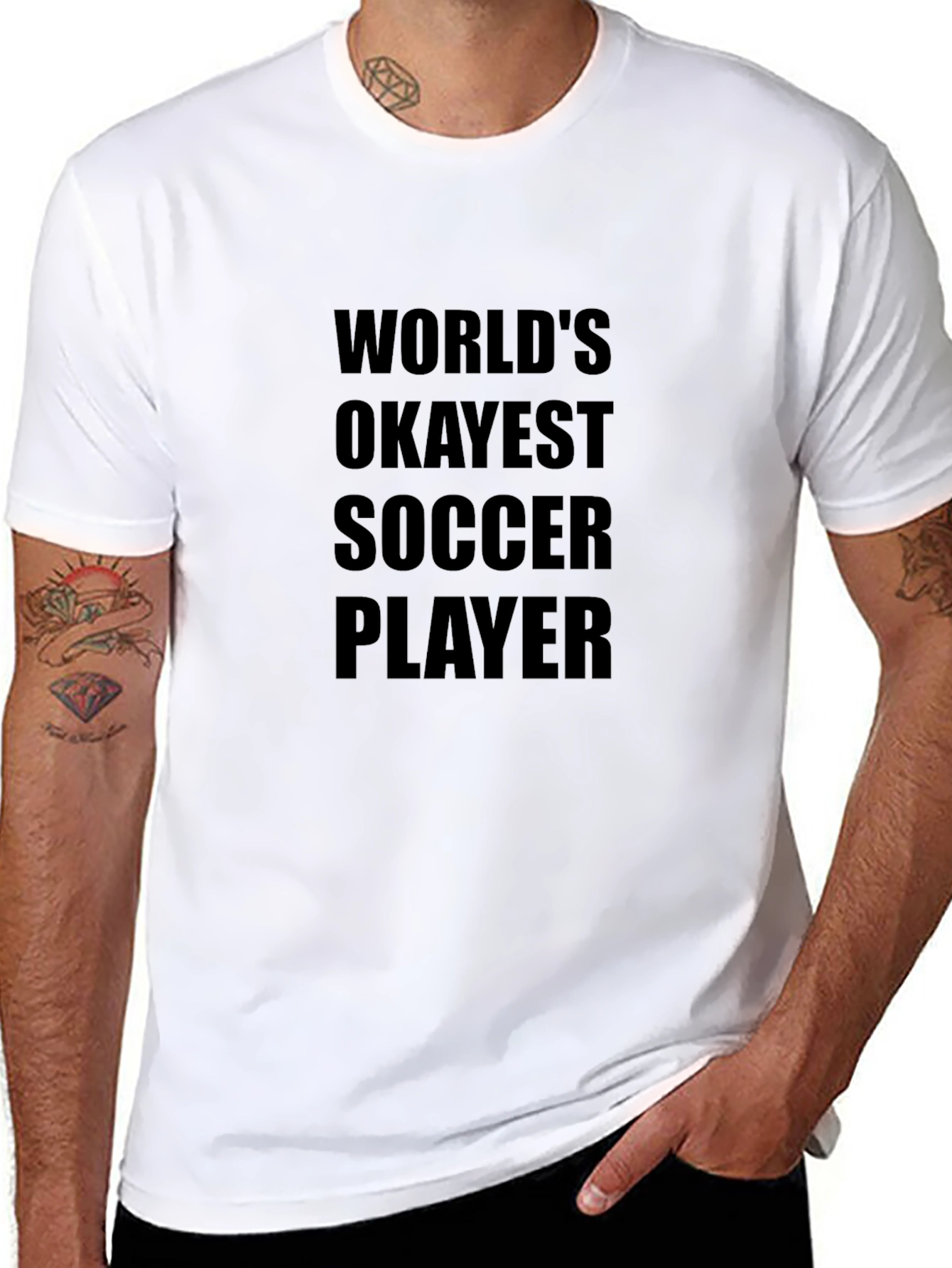 Worlds Okayest Soccer Player Graphic Tee