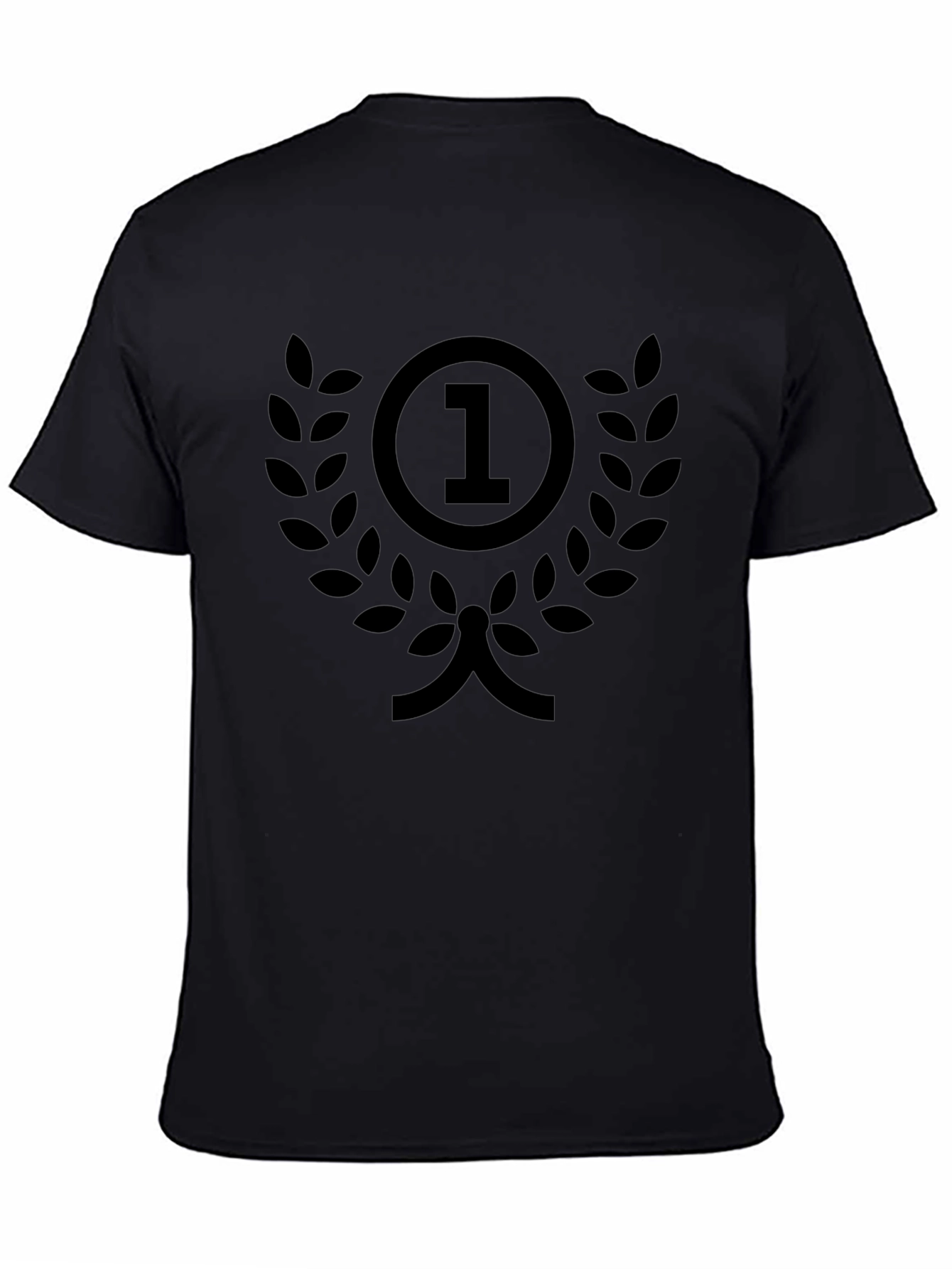 Champion Black T-Shirt - Number One Design