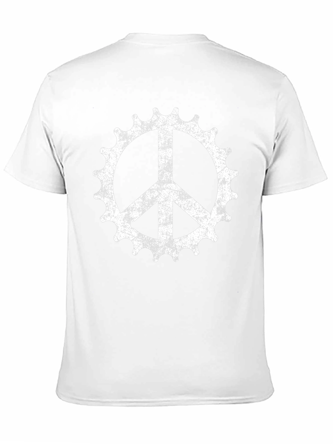 Bike Peace Sign Graphic Tee - Black