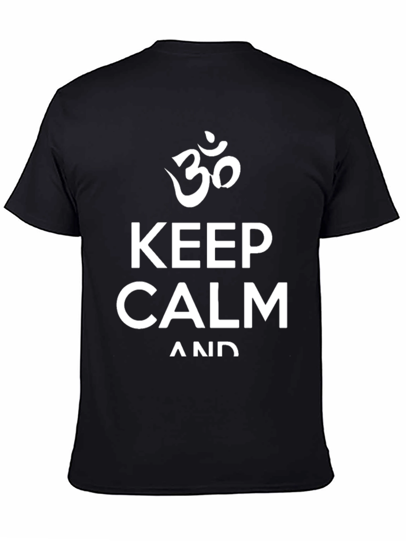 Keep Calm Graphic T-Shirt - Yoga Om Symbol