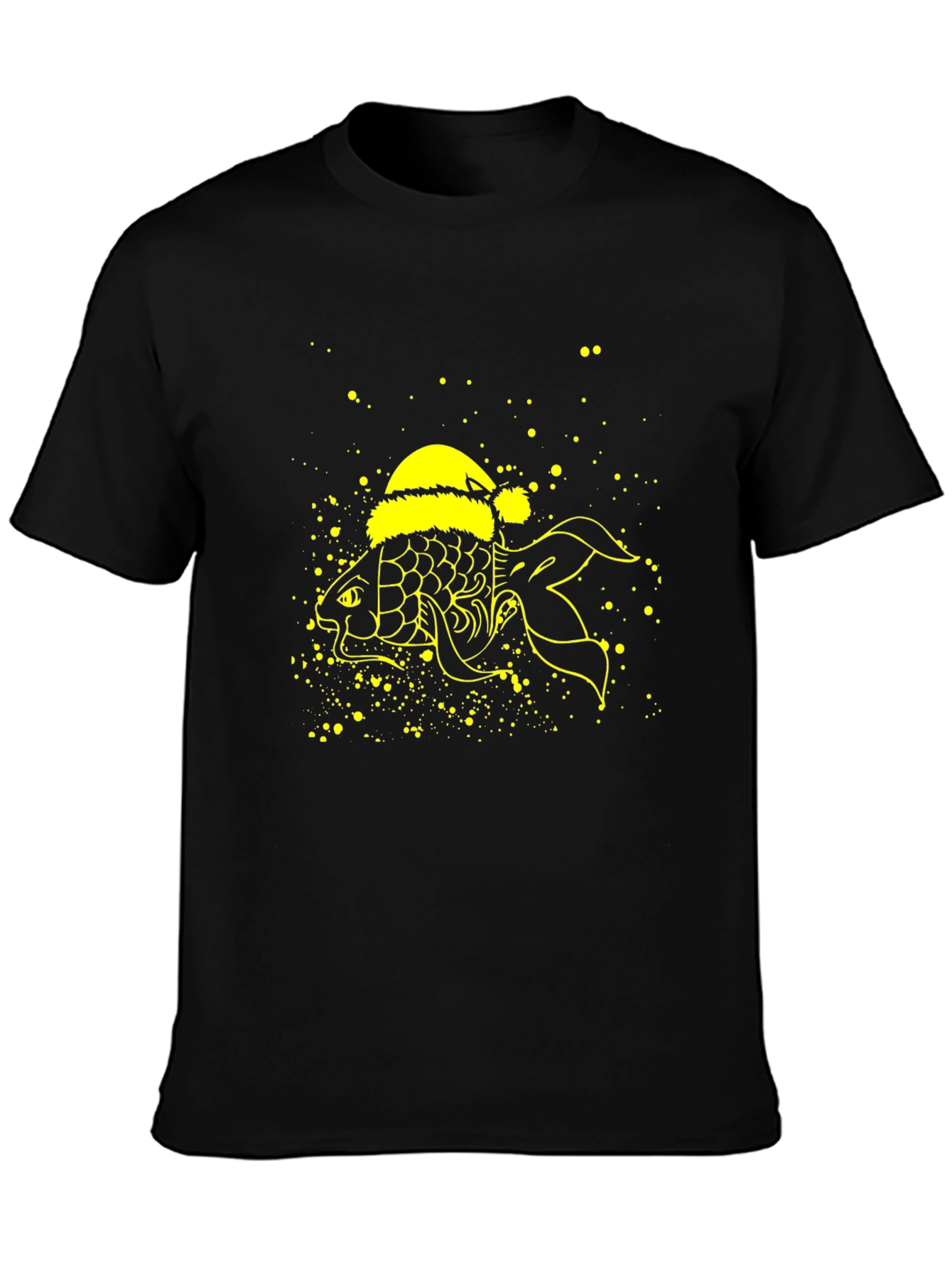 Festive Fish T-Shirt - Holiday Novelty Tee