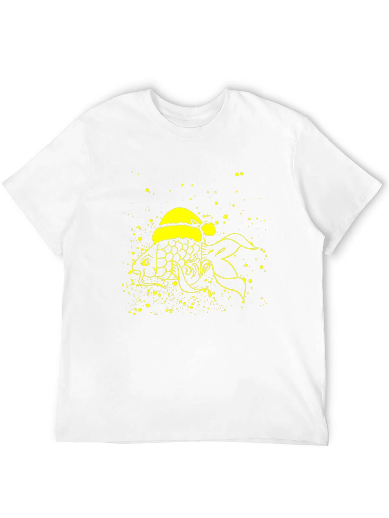 Festive Fish T-Shirt - Holiday Novelty Tee