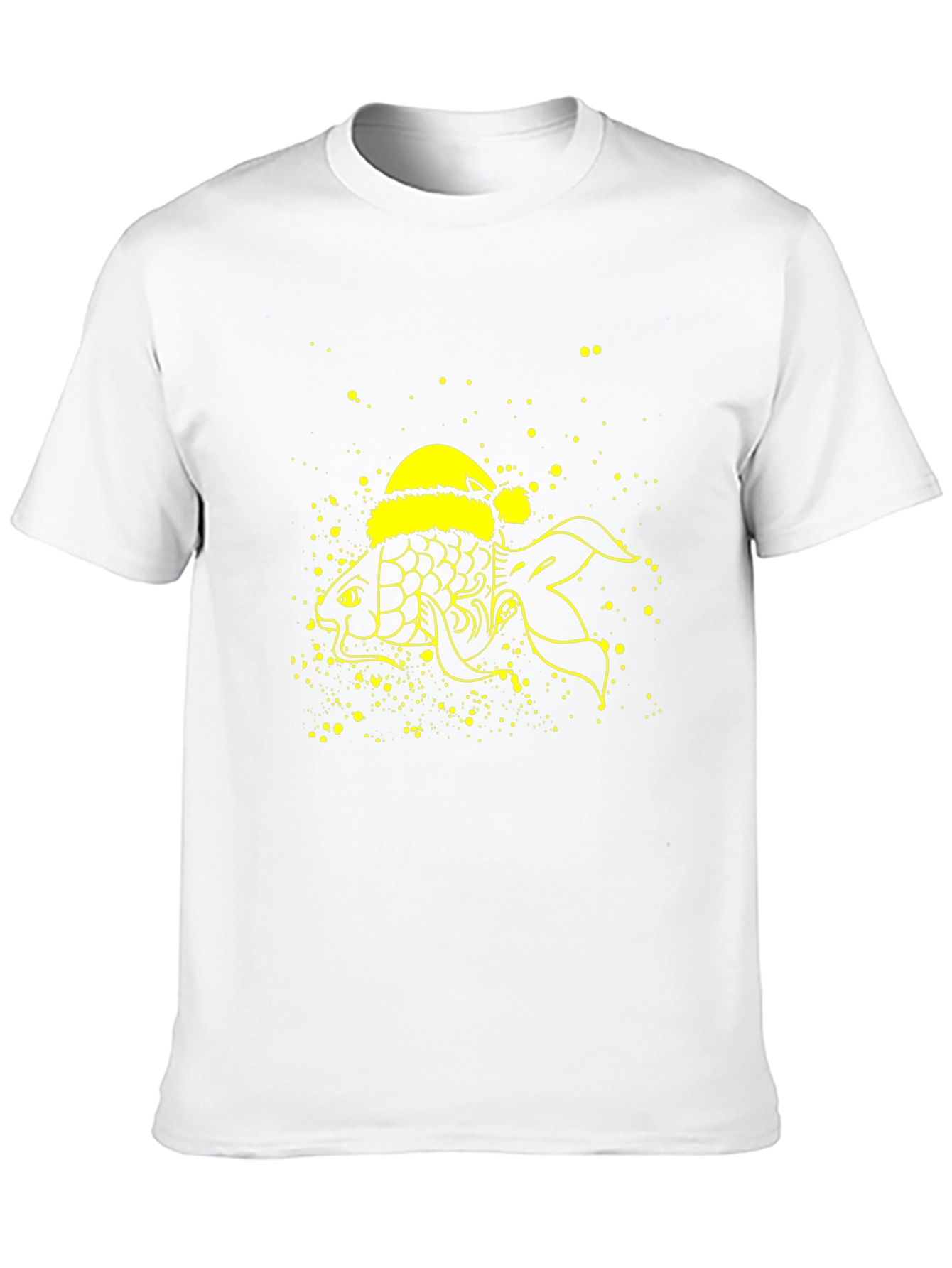 Festive Fish T-Shirt - Holiday Novelty Tee