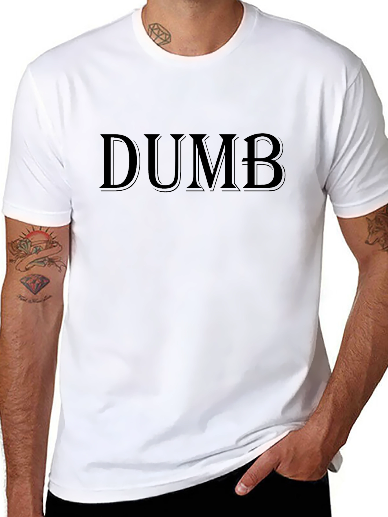 DUMB Graphic Tee - Bold Statement T-Shirt