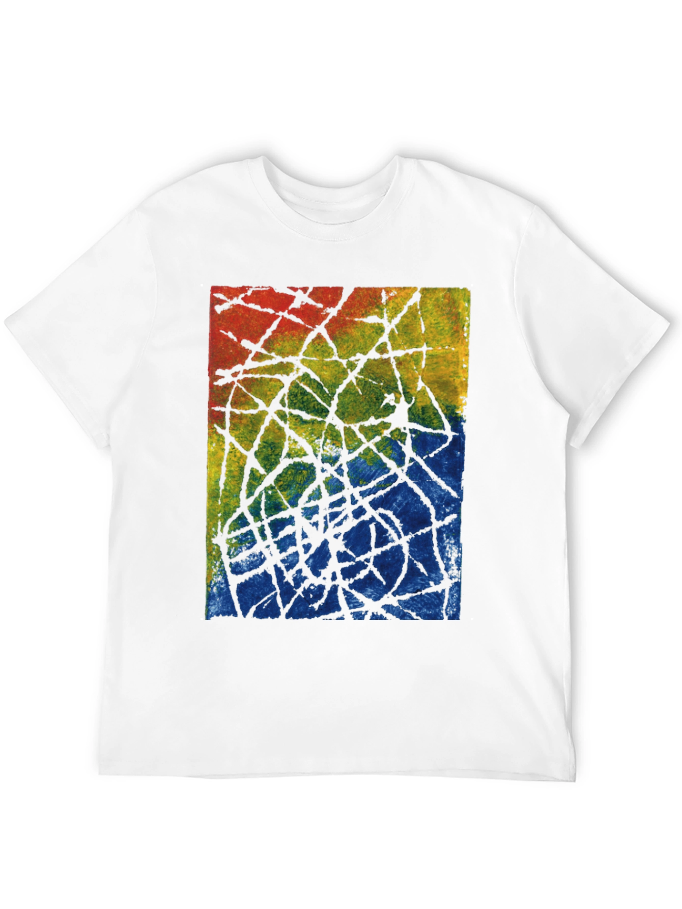 Abstract Art Mens Black T-Shirt