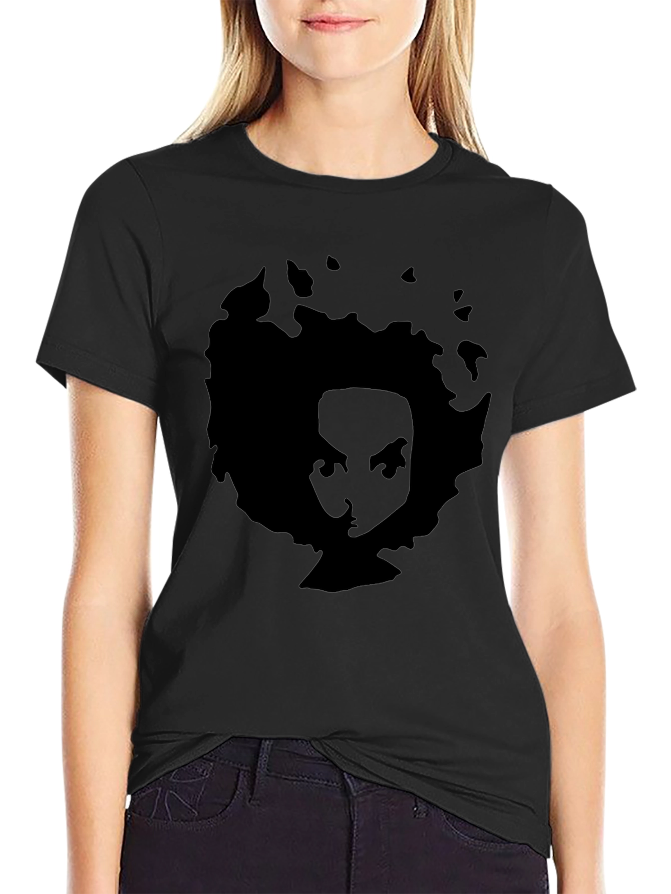 Afro Silhouette Graphic T-Shirt