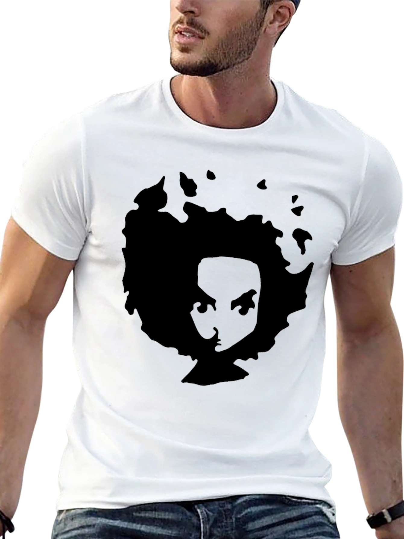 Afro Silhouette Graphic T-Shirt