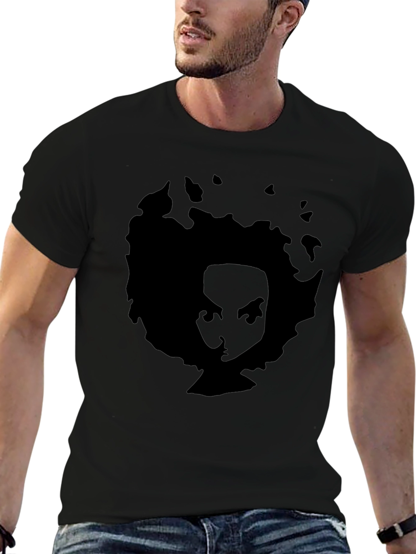 Afro Silhouette Graphic T-Shirt