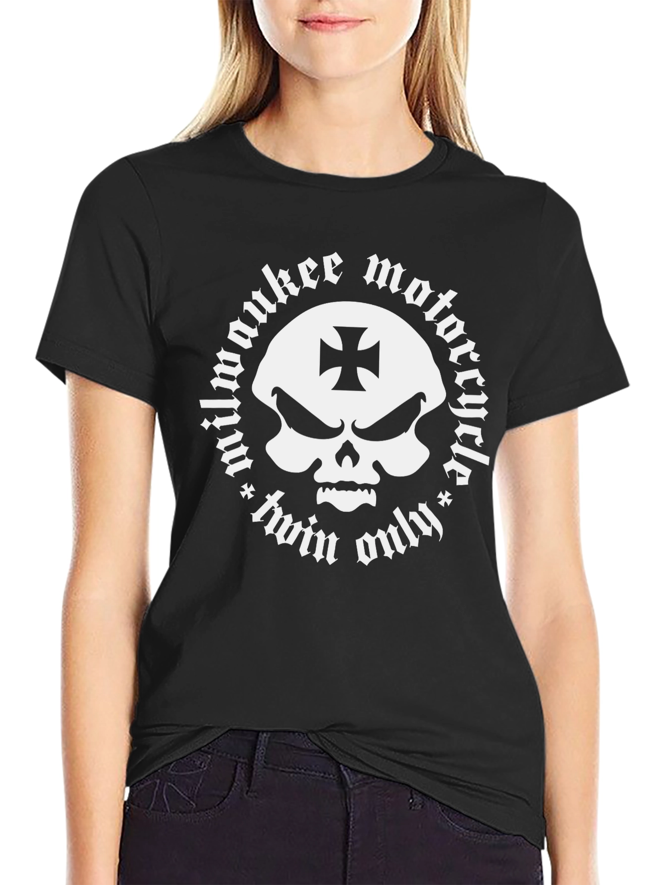 Milwaukee Motorcycle Skull T-Shirt