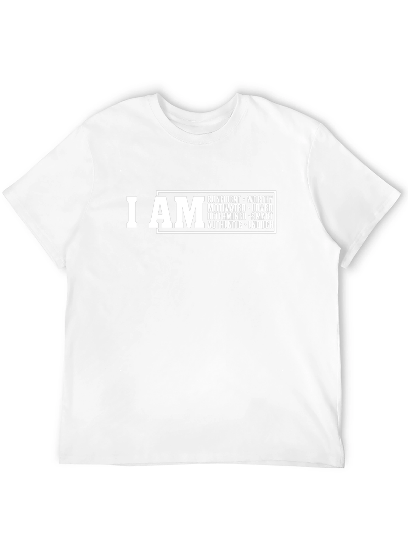 I AM Positive Affirmation Black Graphic Tee