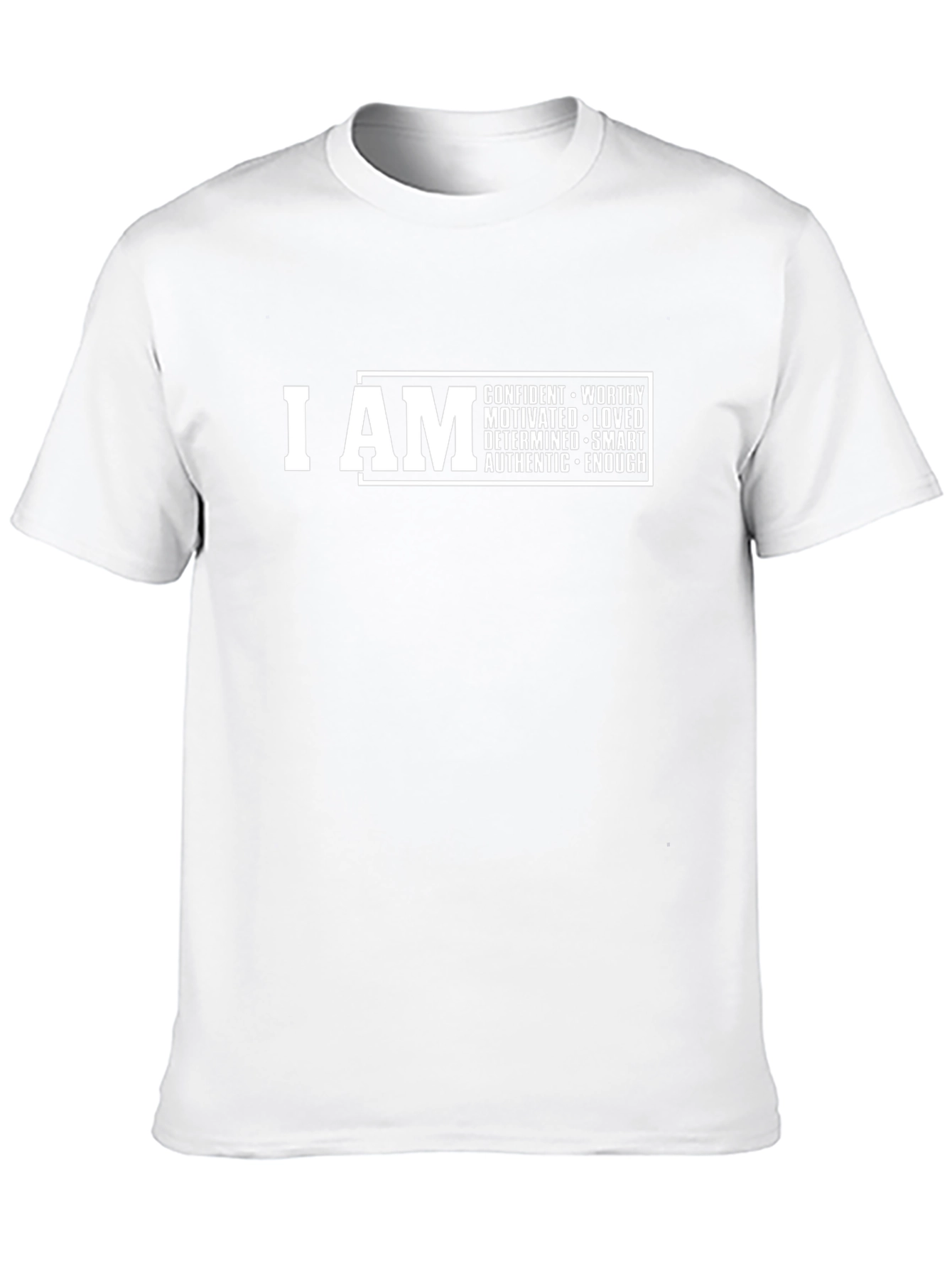 I AM Positive Affirmation Black Graphic Tee