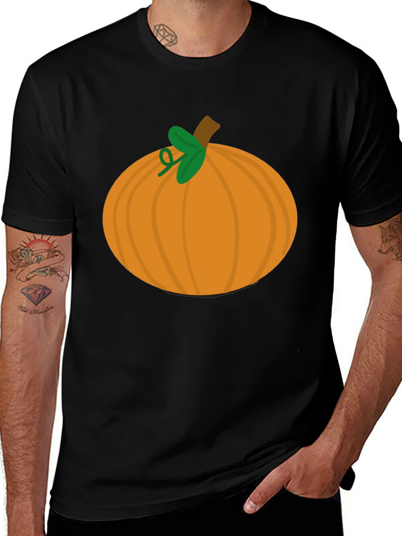 Pumpkin Graphic Tee - Halloween Fall Apparel
