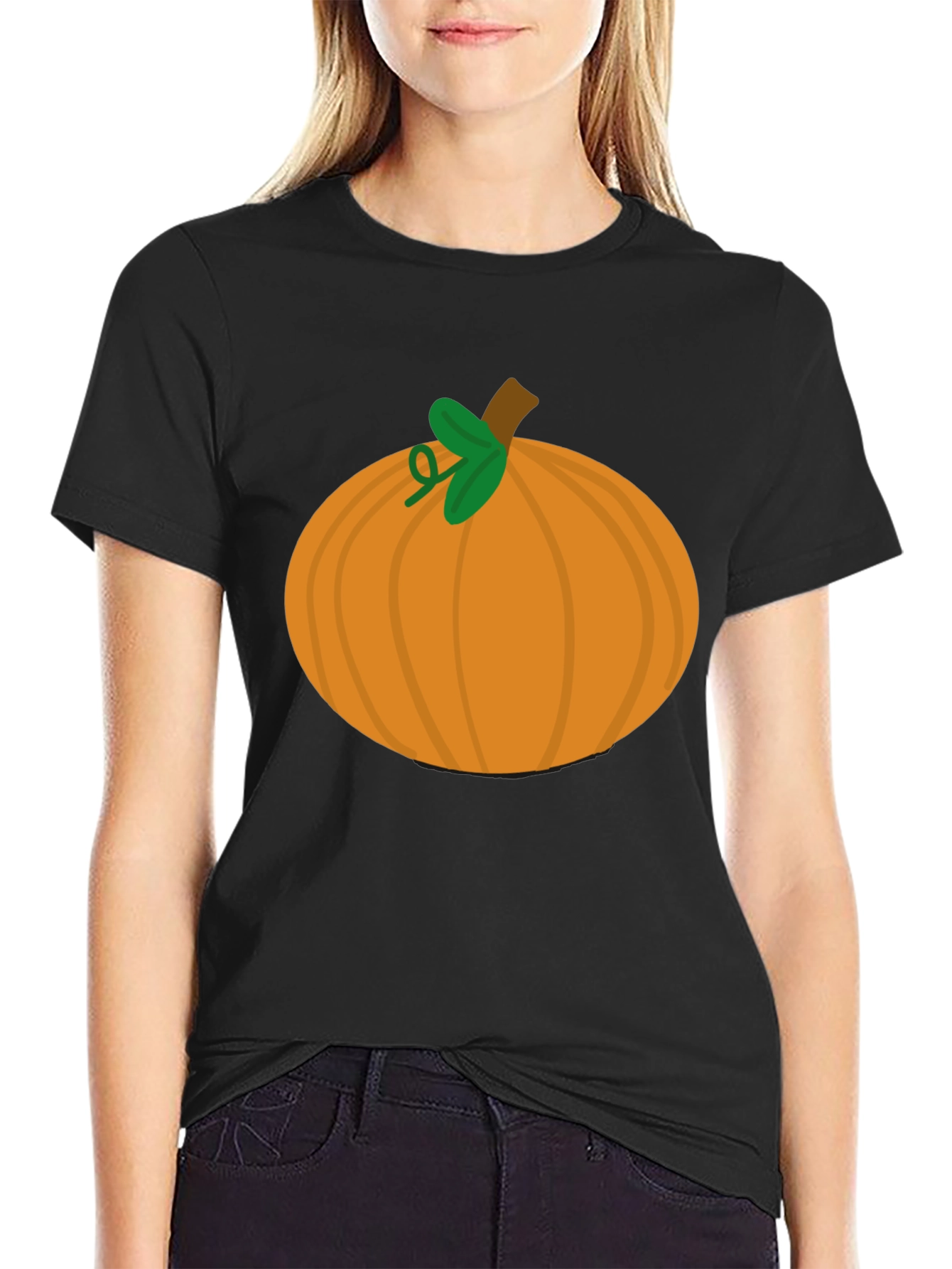 Pumpkin Graphic Tee - Halloween Fall Apparel