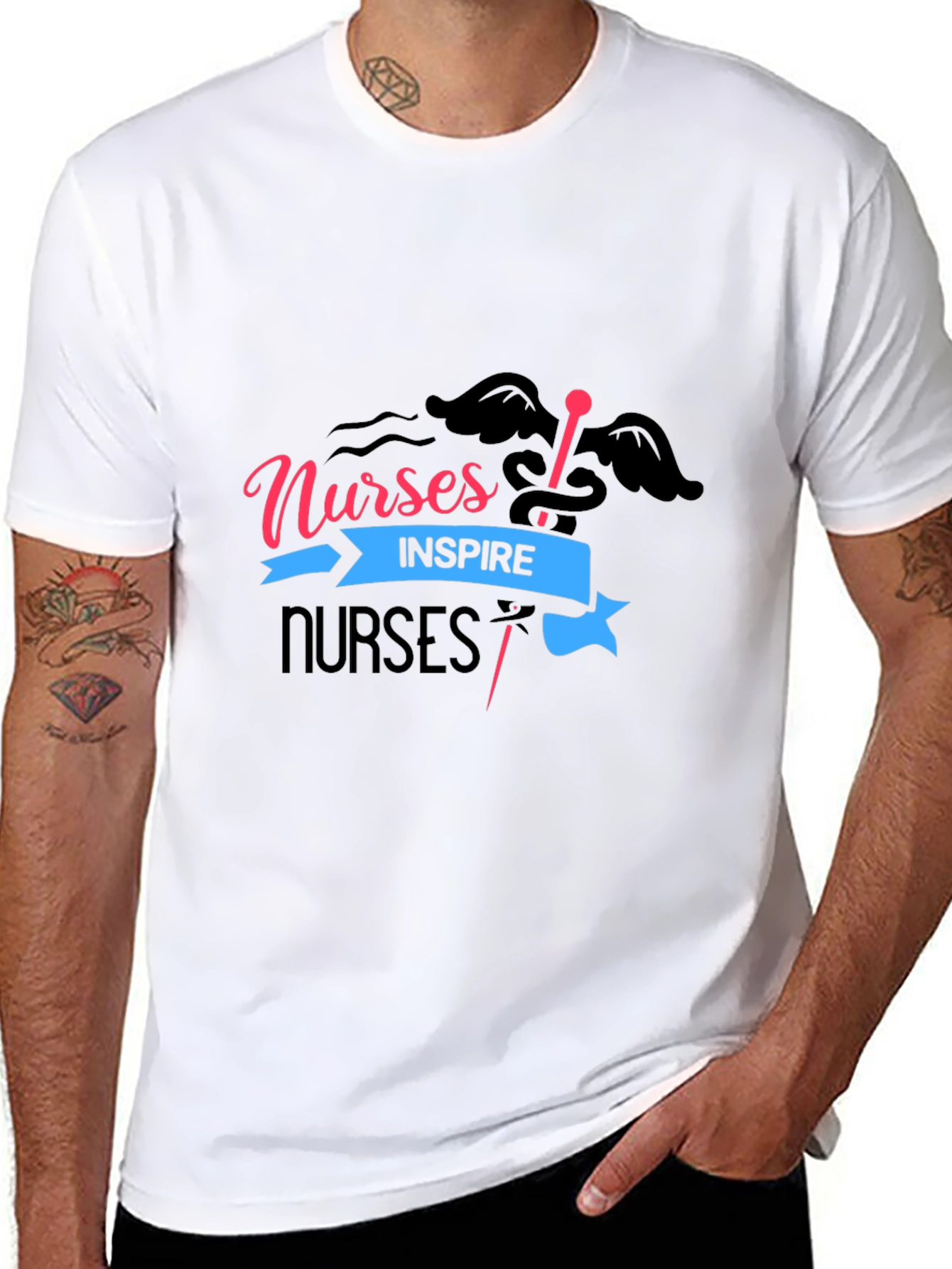 Nurses Inspire Black T-Shirt