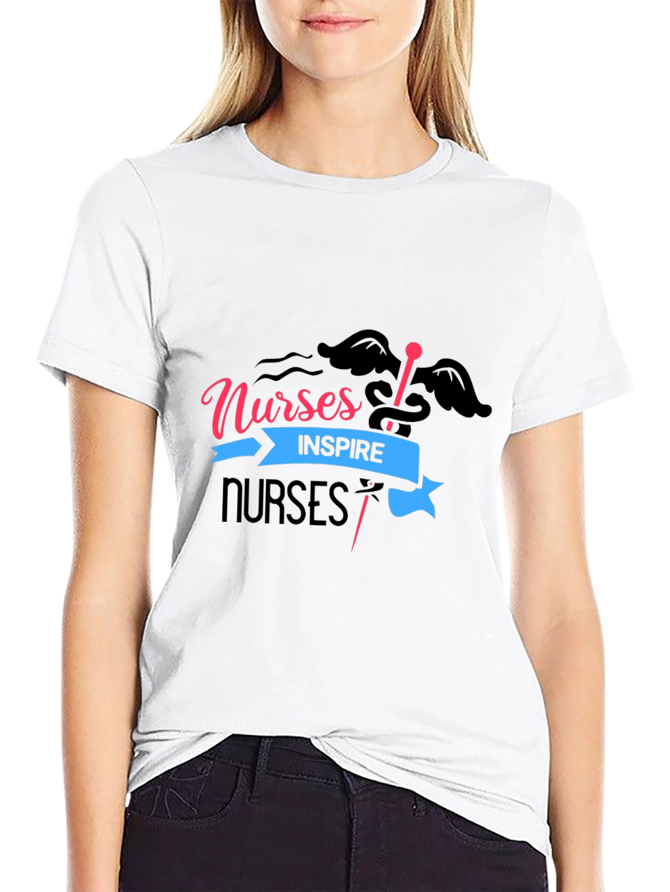Nurses Inspire Black T-Shirt