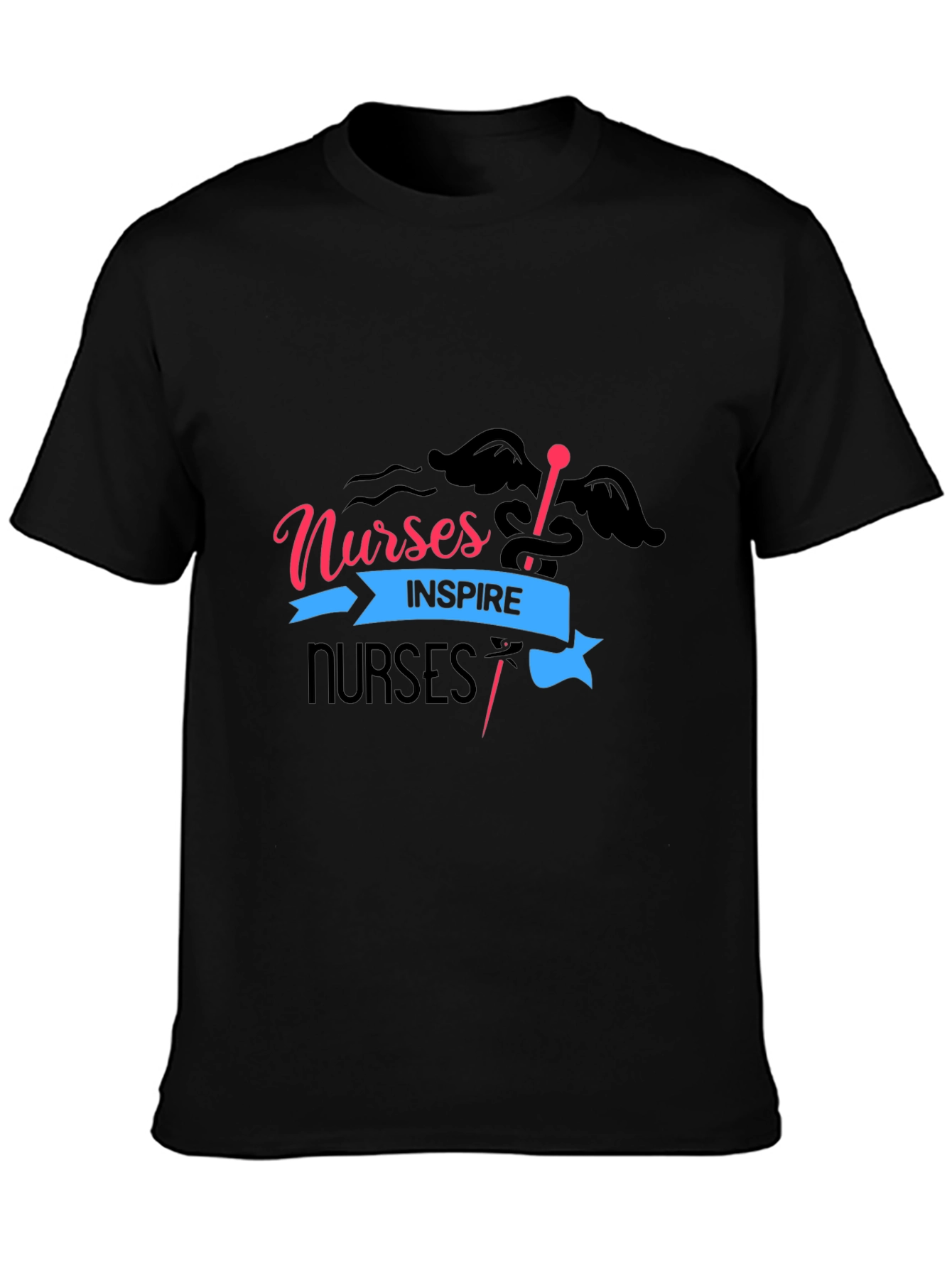 Nurses Inspire Black T-Shirt