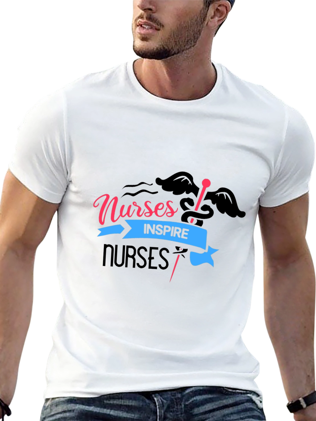 Nurses Inspire Black T-Shirt