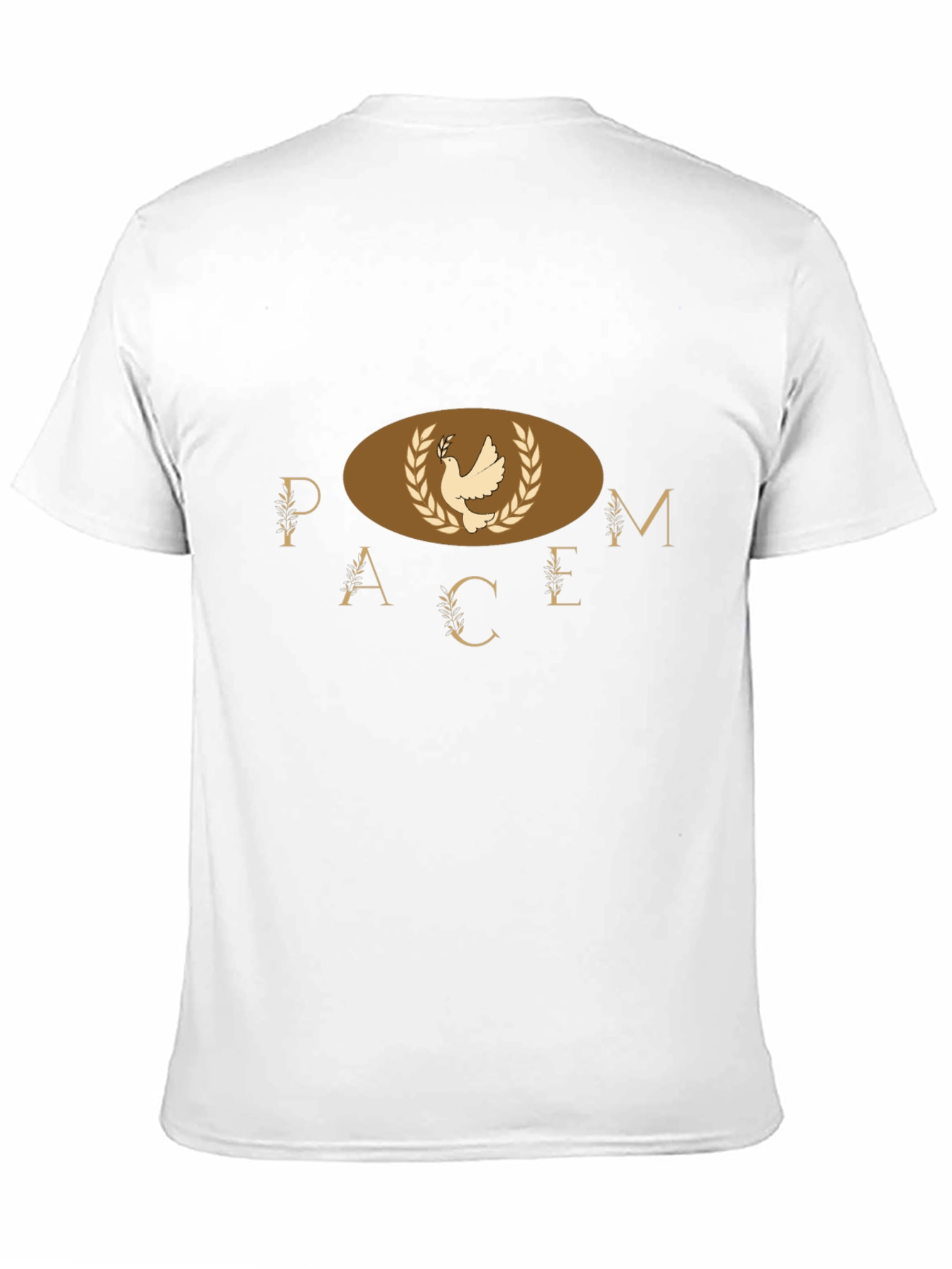 Peace Dove Graphic Print Mens T-Shirt