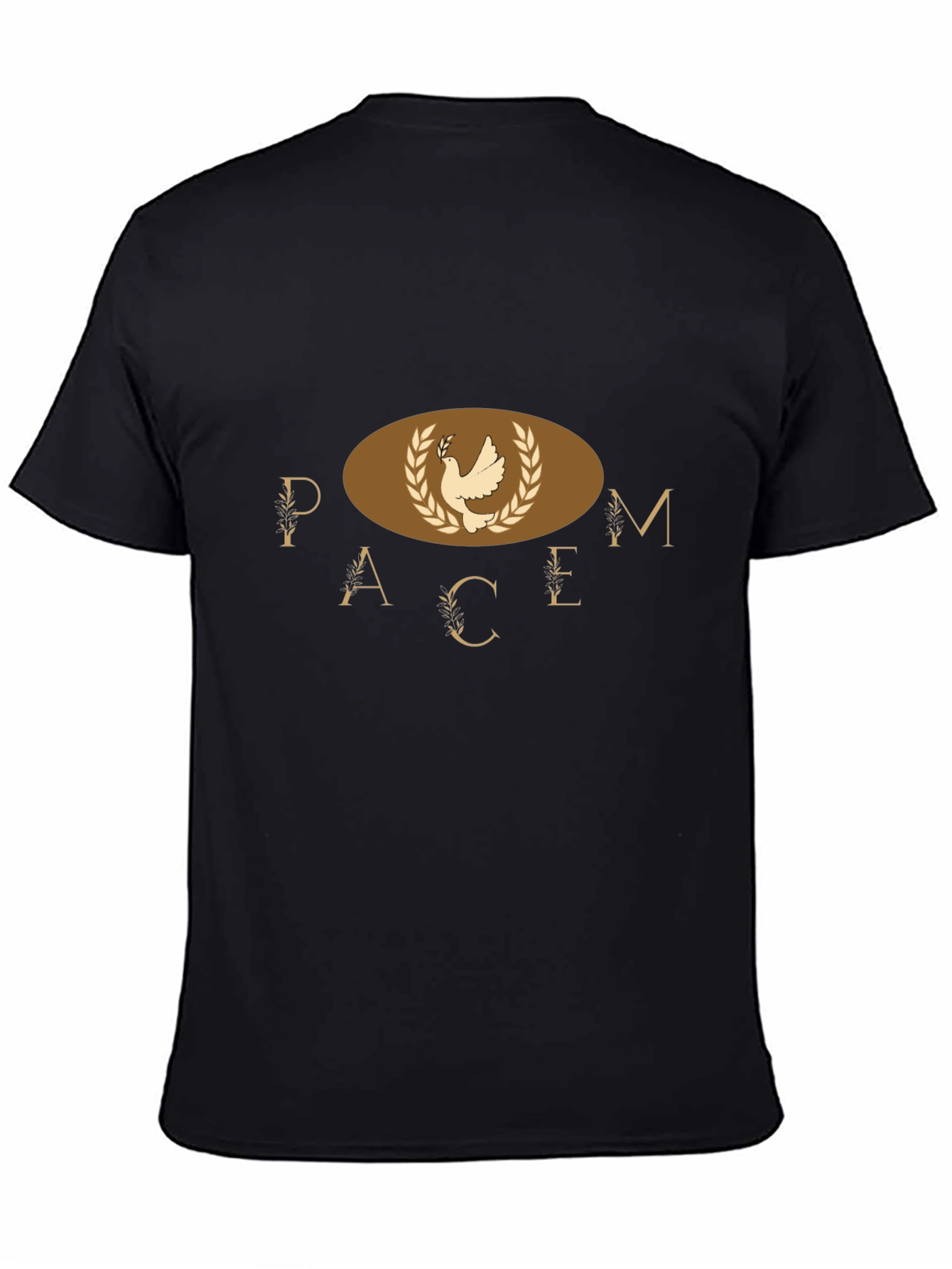 Peace Dove Graphic Print Mens T-Shirt