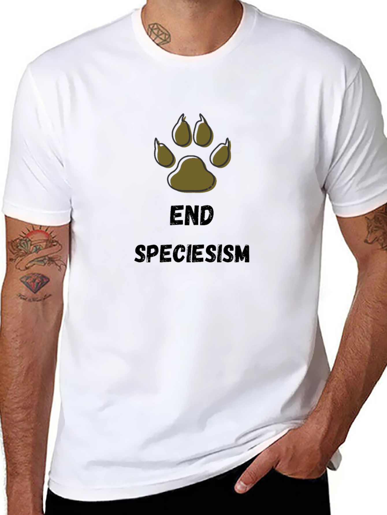 End Speciesism T-Shirt - Animal Rights Tee