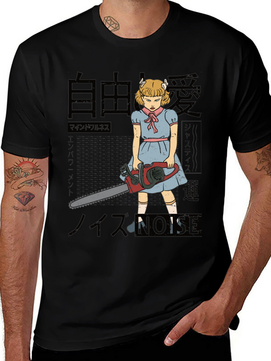 Horror Chainsaw Girl T-Shirt