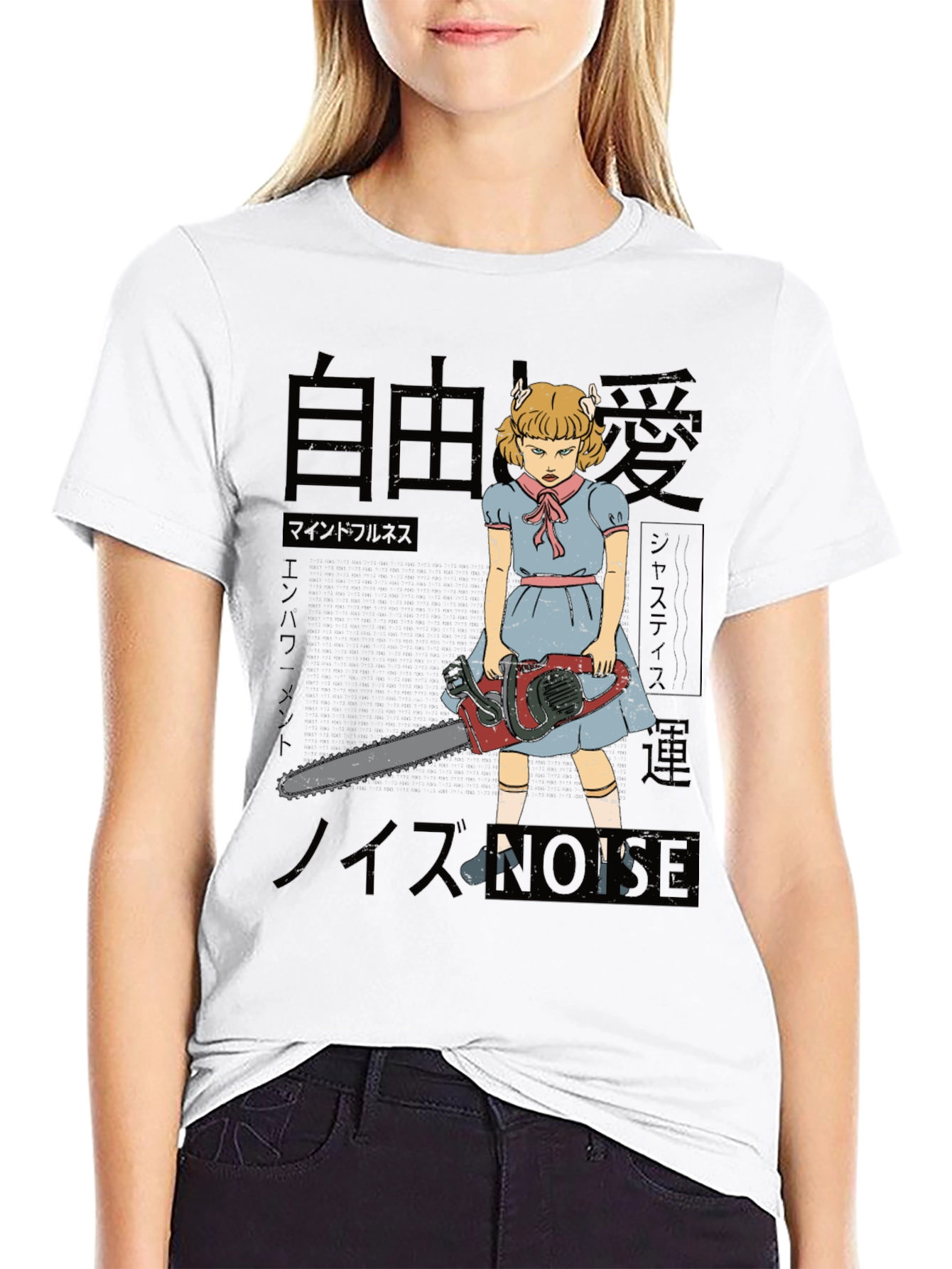 Horror Chainsaw Girl T-Shirt