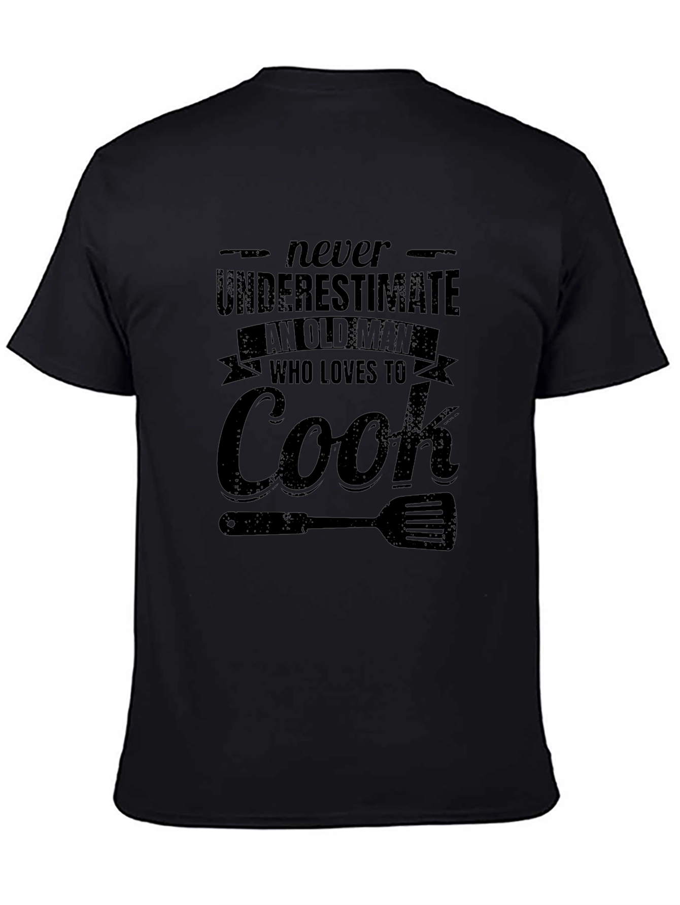 Never Underestimate Old Man Who Loves To Cook T-Shirt