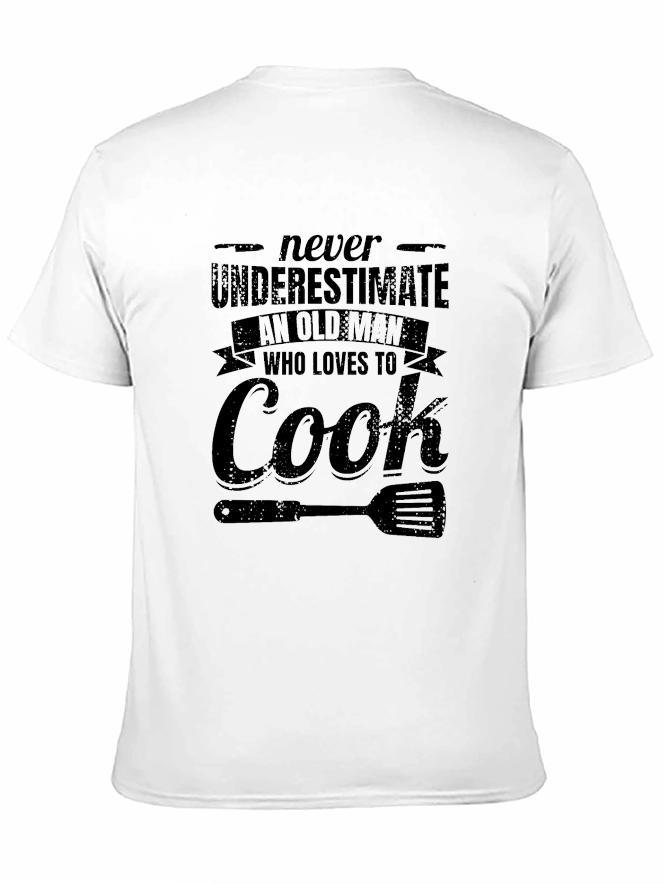 Never Underestimate Old Man Who Loves To Cook T-Shirt