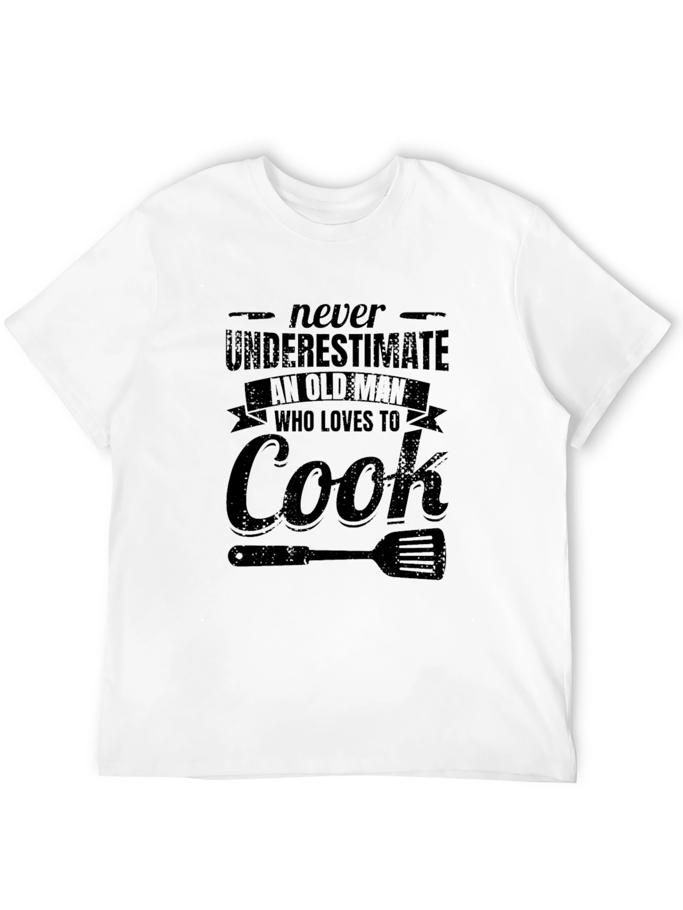 Never Underestimate Old Man Who Loves To Cook T-Shirt