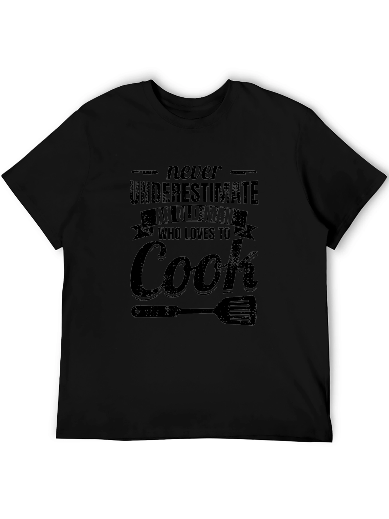Never Underestimate Old Man Who Loves To Cook T-Shirt