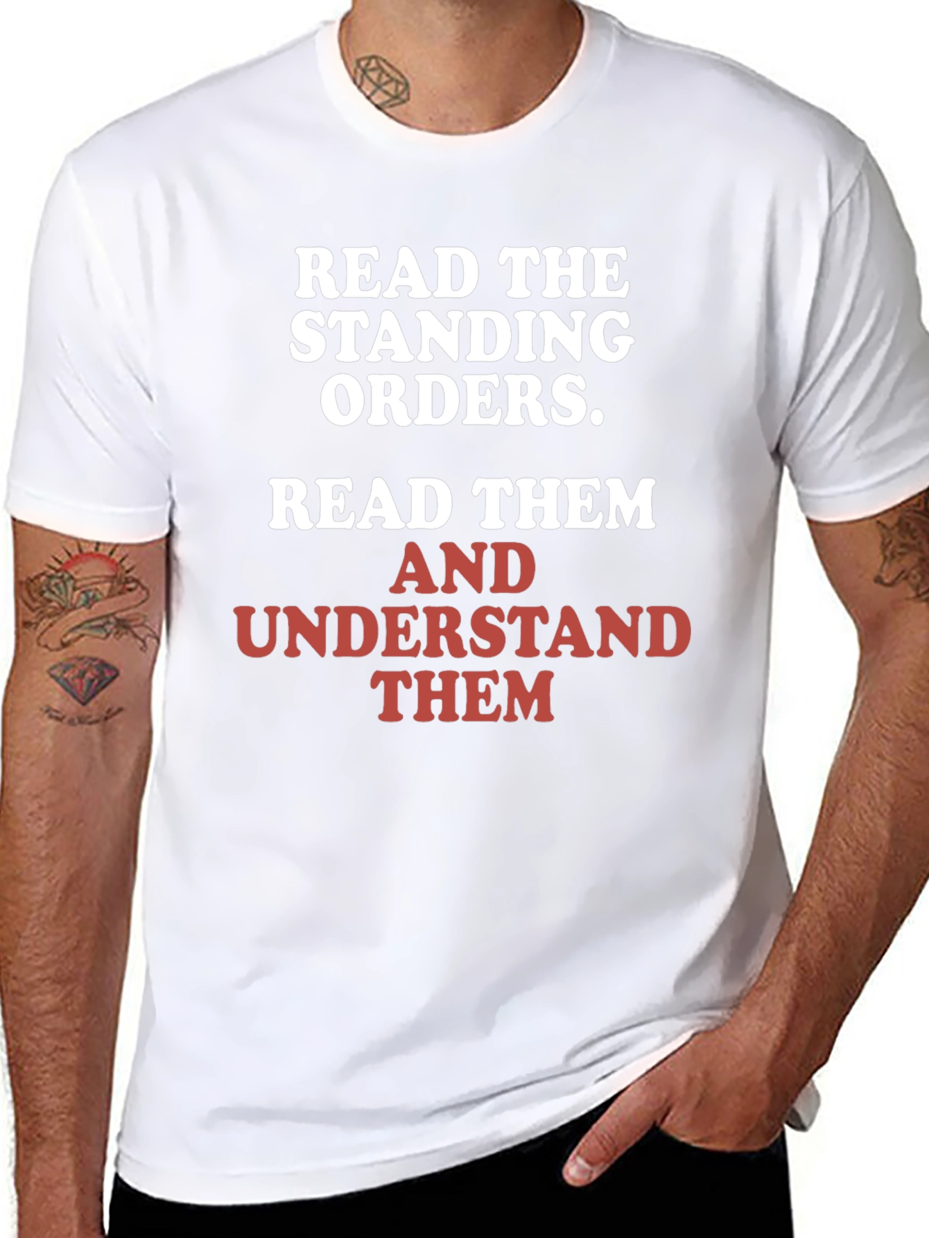 Read the Standing Orders Graphic Tee