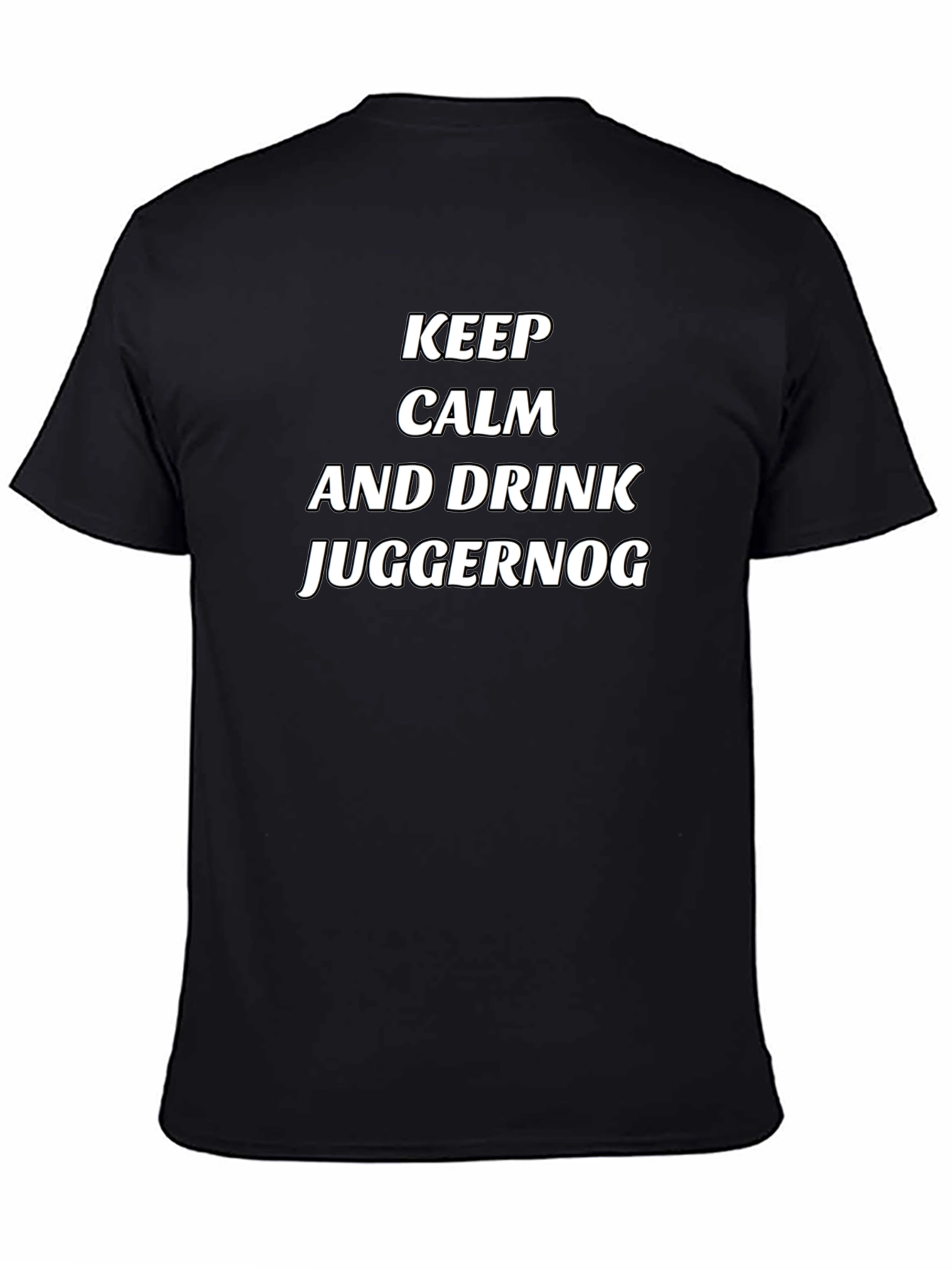 Keep Calm and Drink Juggernog Black T-Shirt
