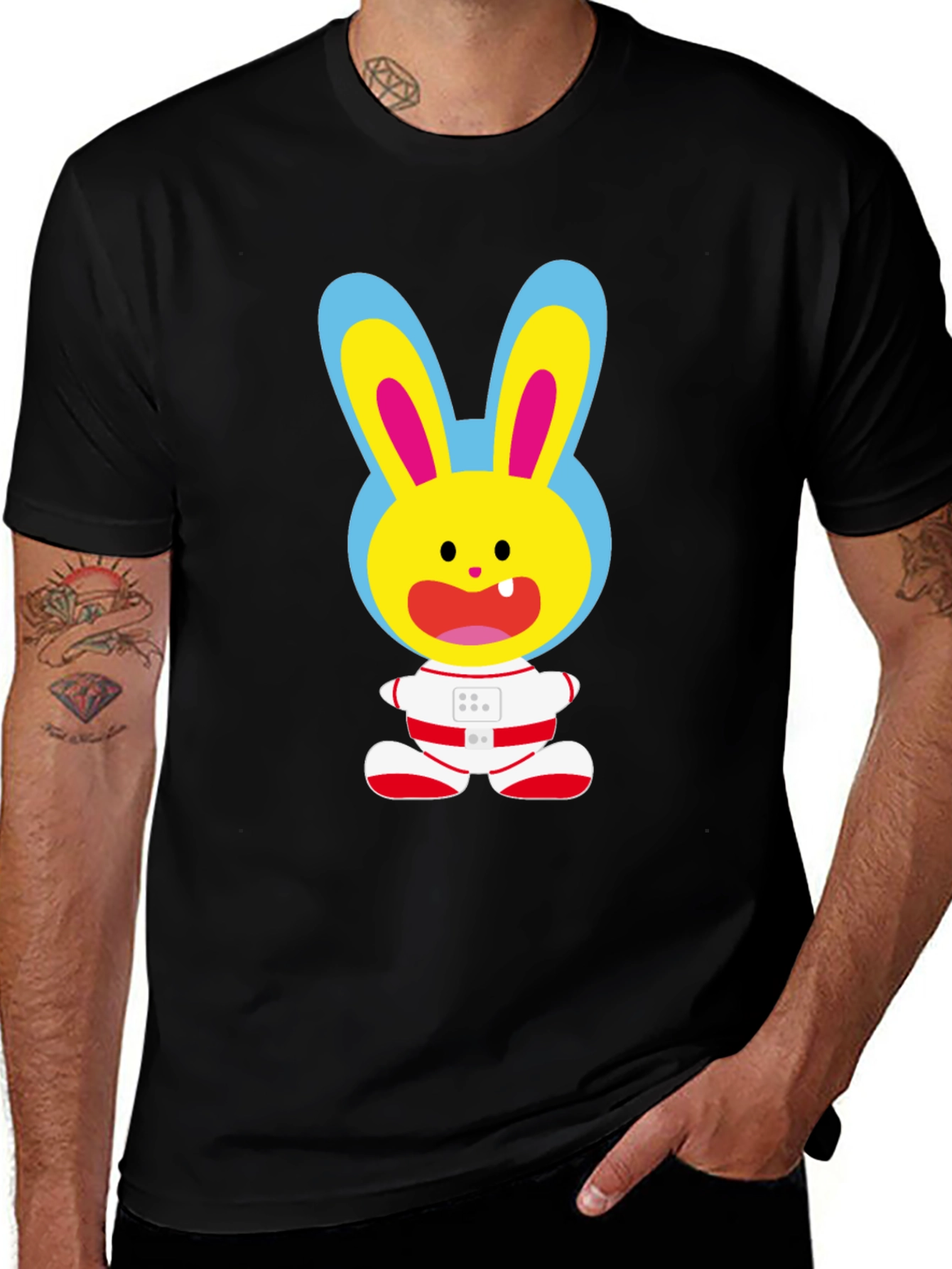 Funny Bunny Astronaut T-Shirt - Space Rabbit Tee