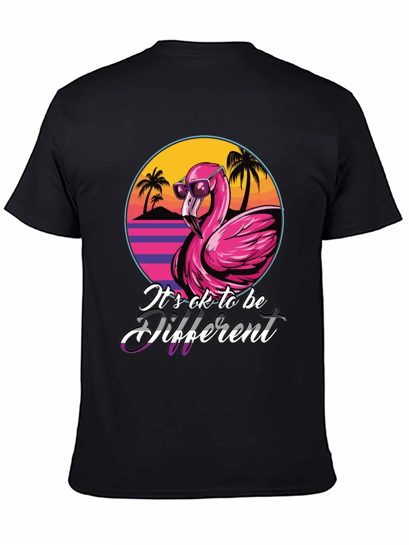 Its ok to be different T-Shirt Flamingo Tee
