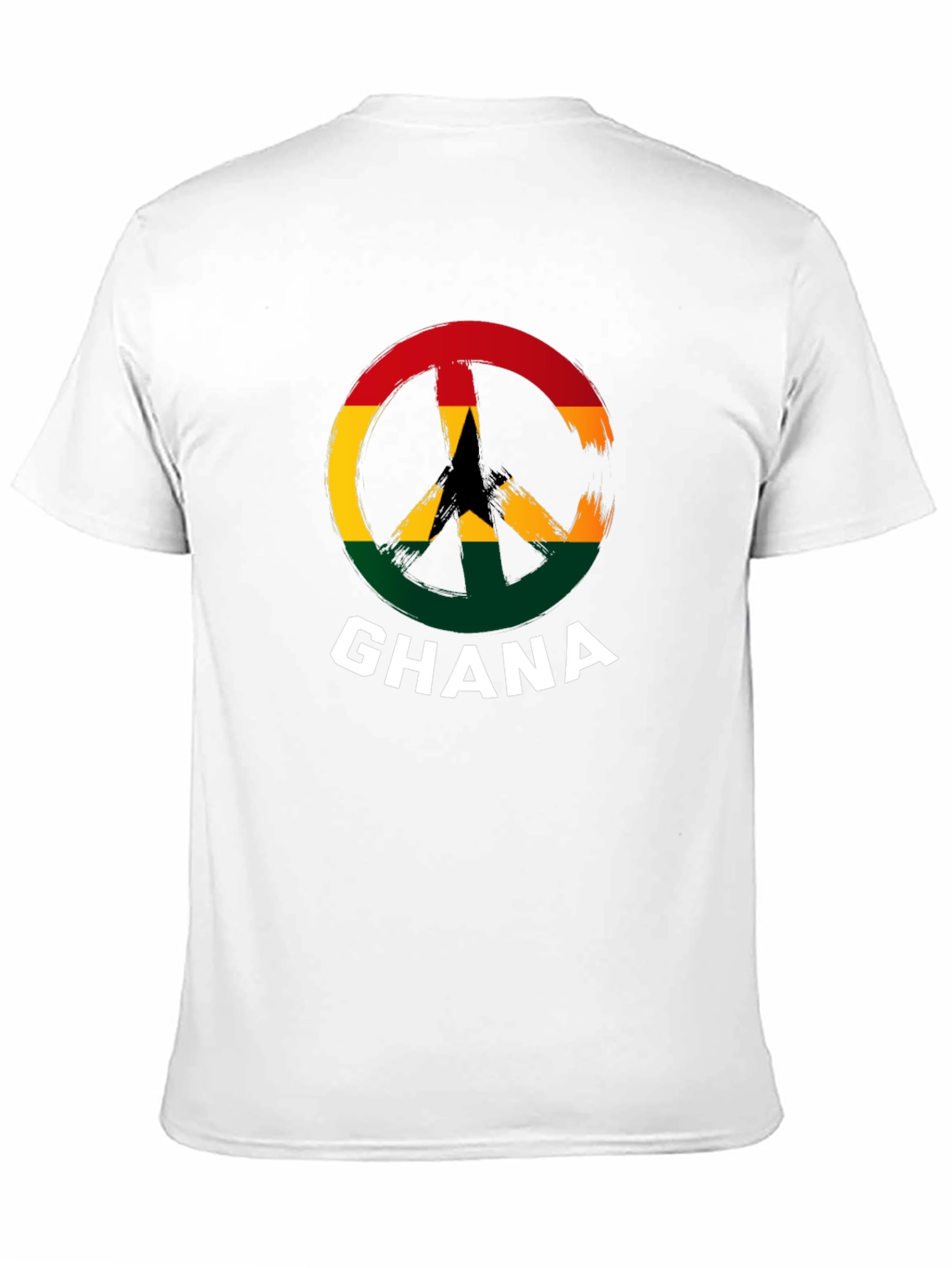 Ghana Peace Sign T-Shirt - Black
